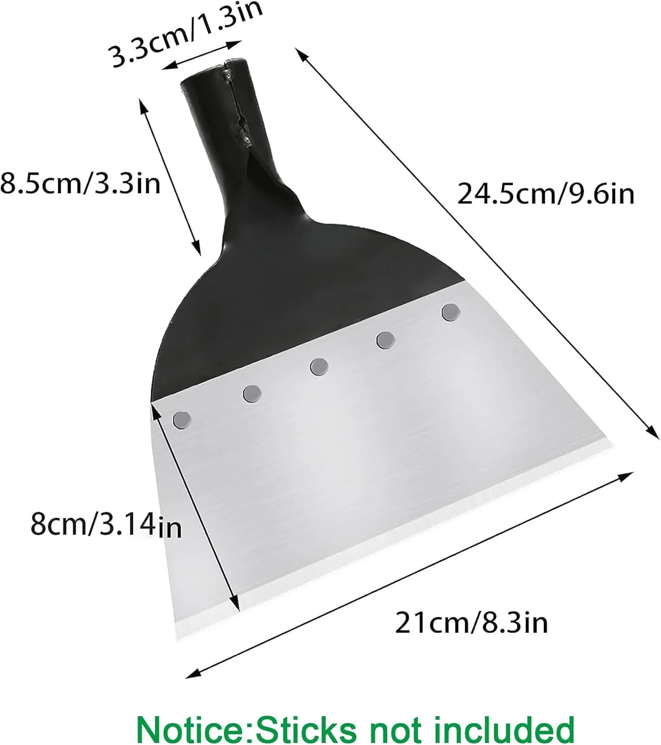 بیلچه باغبانی چند منظوره YeahBoom، ابزار علف هرز کنی چند منظوره، بیلچه فولادی تخت چند منظوره علف هرز کنی، ابزار علف هرز کنی کشاورزی برای باغ، علف هرز کنی