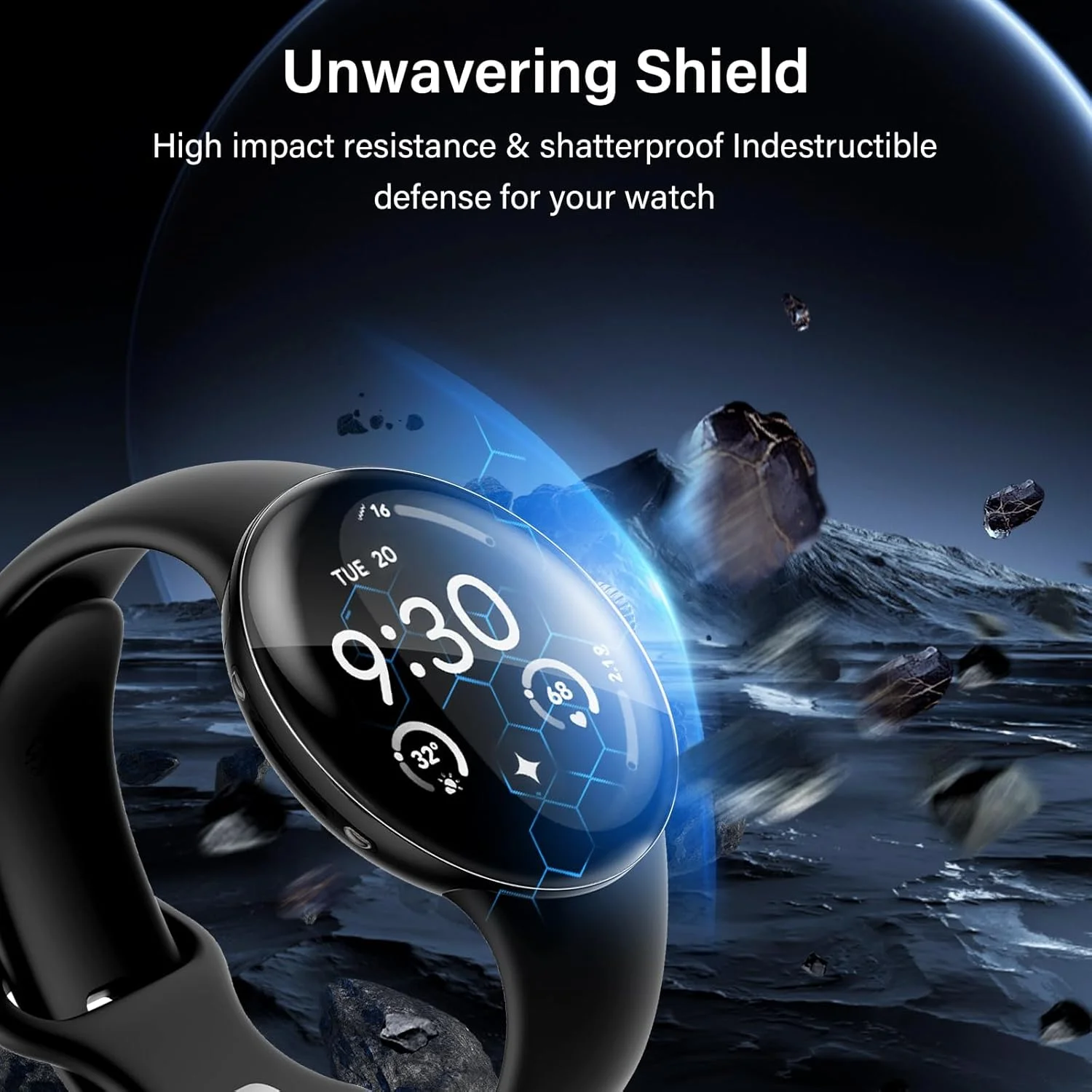 محافظ صفحه نمایش فوق العاده شفاف Funrae، بسته 4 عددی، سازگار با ساعت Google Pixel Watch 4 41mm، شیشه حرارت دیده، TPU انعطاف پذیر بدون حباب، ضد خش، فیلم محافظ صفحه نمایش ضد آب محافظ صفحه نمایش فوق العاده شفاف Funrae، بسته 4 عددی، سازگار با ساعت Google Pixel Watch 4 41mm، شیشه حرارت دیده، TPU انعطاف پذیر بدون حباب، ضد خش، فیلم محافظ صفحه نمایش ضد آب
