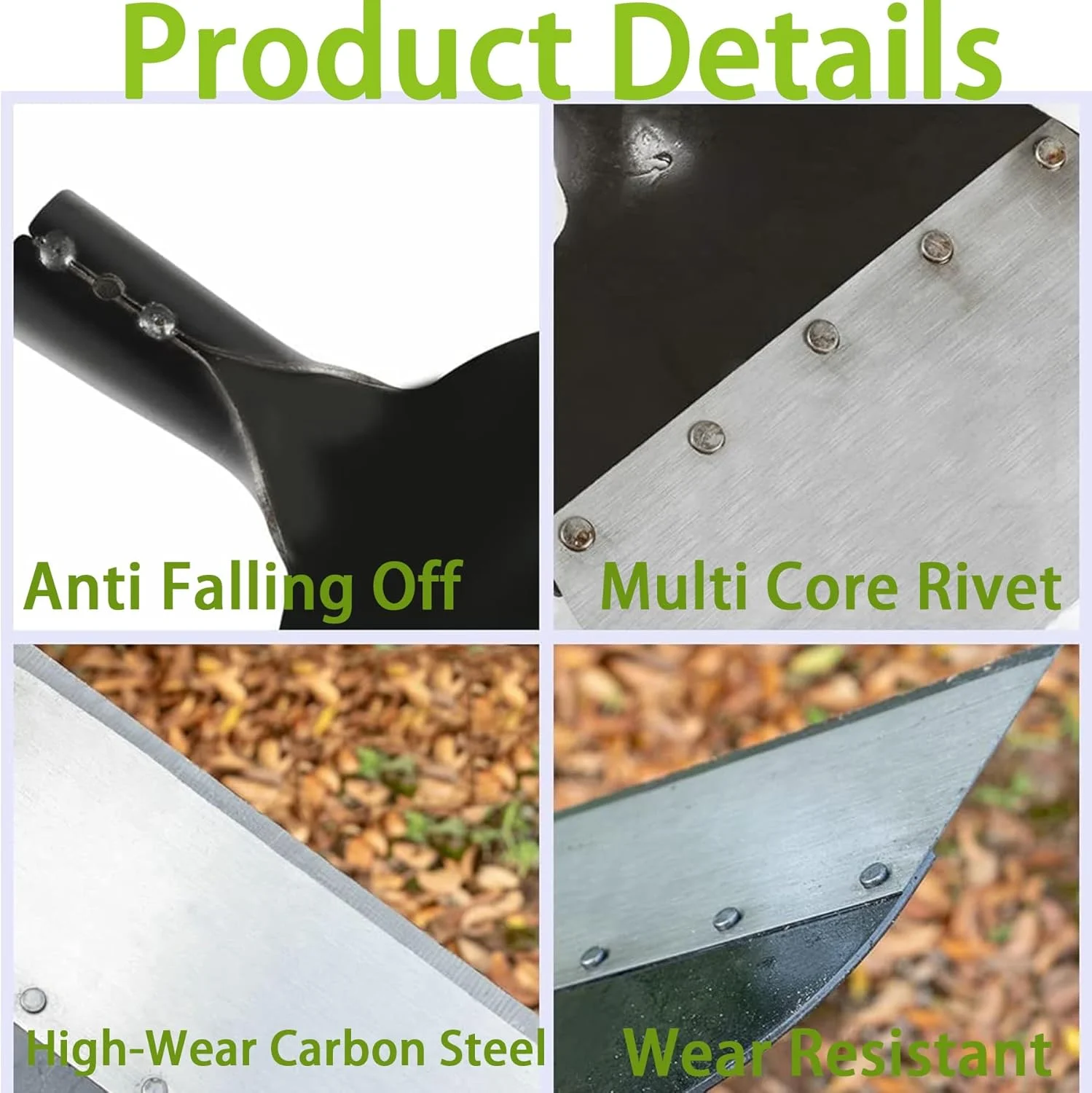 بیلچه باغبانی چند منظوره YeahBoom، ابزار علف هرز کنی چند منظوره، بیلچه فولادی تخت چند منظوره علف هرز کنی، ابزار علف هرز کنی کشاورزی برای باغ، علف هرز کنی