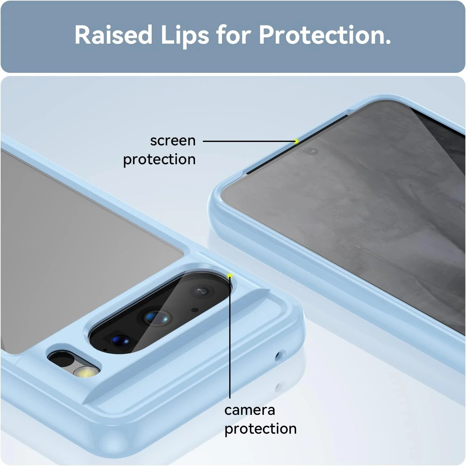 کاور WBWONE برای گوگل پیکسل 8 پرو، قاب سیلیکونی TPU نرم + پنل پشتی اکریلیک شفاف ضد خش و مقاوم در برابر ضربه (آبی) کاور WBWONE برای گوگل پیکسل 8 پرو، قاب سیلیکونی TPU نرم + پنل پشتی اکریلیک شفاف ضد خش و مقاوم در برابر ضربه (آبی)