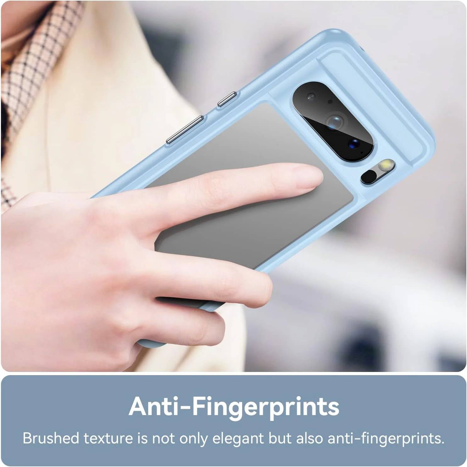 کاور WBWONE برای گوگل پیکسل 8 پرو، قاب سیلیکونی TPU نرم + پنل پشتی اکریلیک شفاف ضد خش و مقاوم در برابر ضربه (آبی) کاور WBWONE برای گوگل پیکسل 8 پرو، قاب سیلیکونی TPU نرم + پنل پشتی اکریلیک شفاف ضد خش و مقاوم در برابر ضربه (آبی)