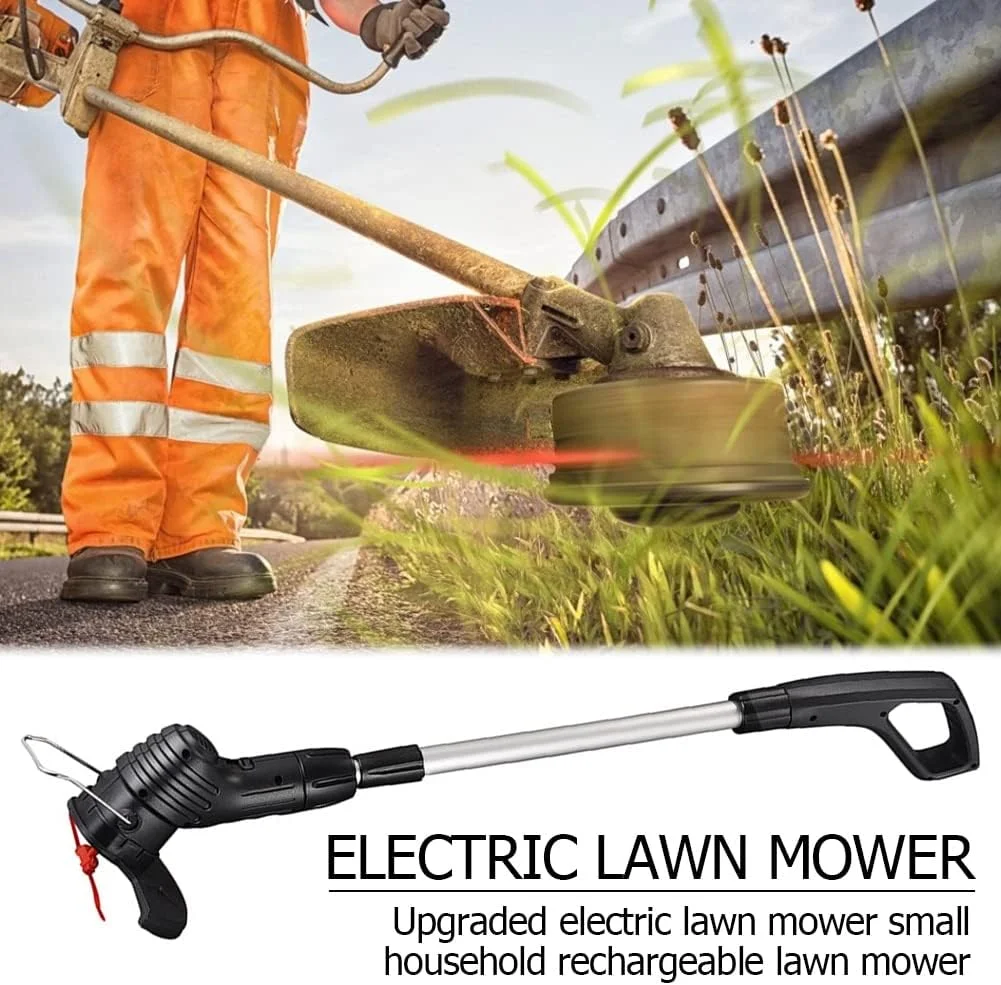 علف زن شارژی قابل حمل برقی، علف زن دستی، قیچی هرس علف، ماشین چمن زنی کشاورزی خانگی، علف زن شارژی، ابزار باغبانی و هرس علف (رنگ: 1 EU)