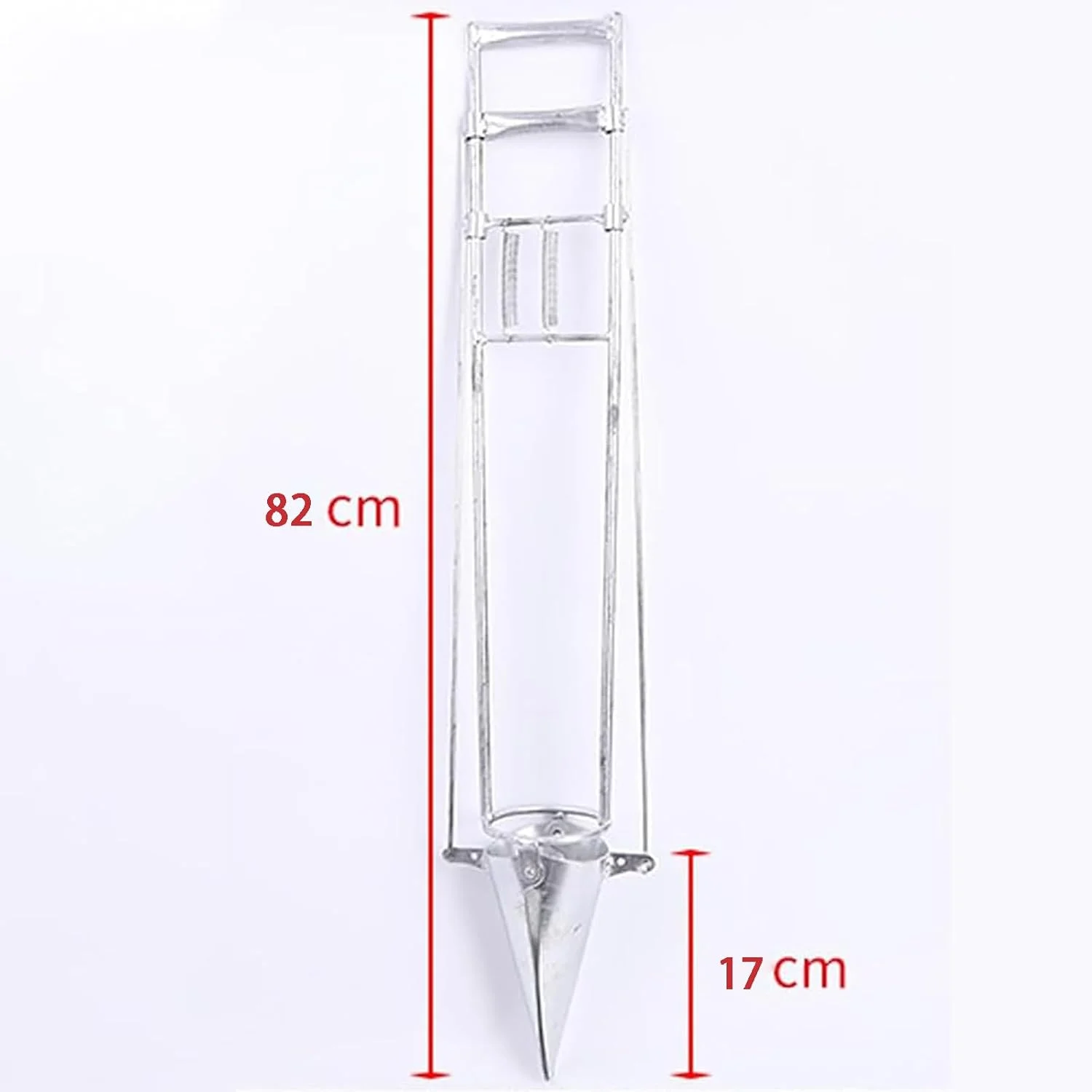 ابزار کاشت نهال کشاورزی QLDDYC، ابزار کاشت پیاز با دسته بلند، جنس لوله ضخیم / مقاوم در برابر فشار و خمش، کاشت نهال / حفاری خاک، برای سبزیجات، 82 سانتی متر