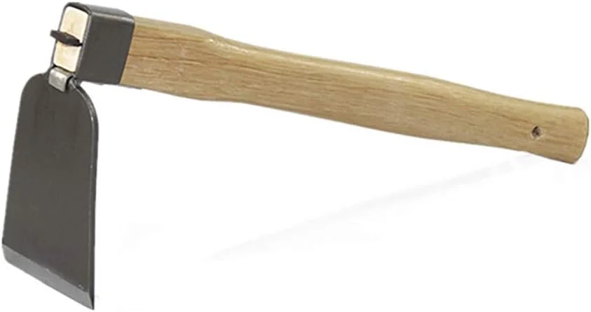 بیلچه با دسته چوبی XMRISE، ابزار باغبانی دستی برای کشاورزی در فضای باز، مناسب برای حفر و هوادهی خاک