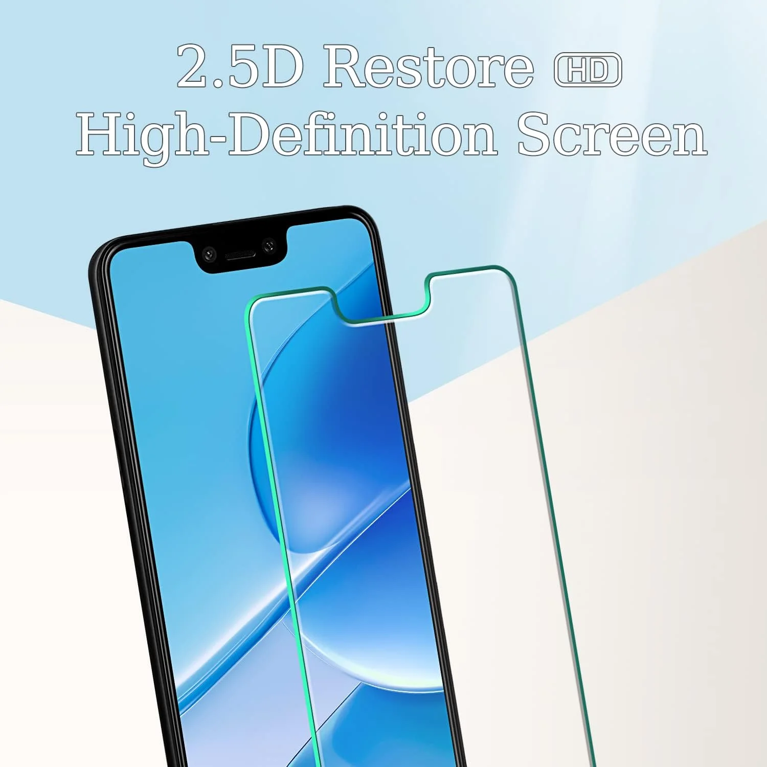 محافظ صفحه نمایش کسووه [بسته 3 عددی] شیشه حرارت دیده برای گوگل پیکسل 3 XL، ضد خش، ضد اثر انگشت، سختی 9H، سازگار با قاب، بدون حباب، نصب آسان