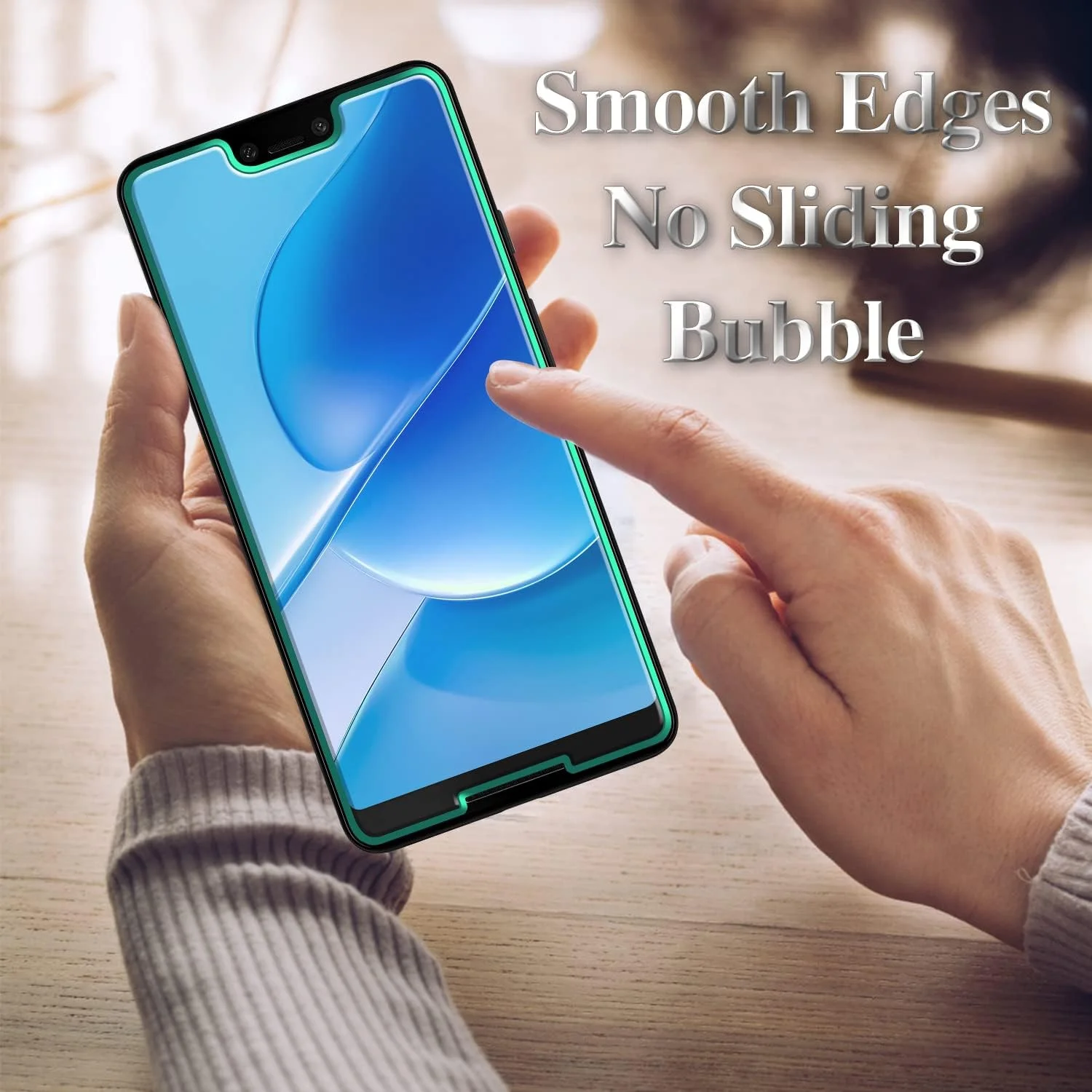 محافظ صفحه نمایش کسووه [بسته 3 عددی] شیشه حرارت دیده برای گوگل پیکسل 3 XL، ضد خش، ضد اثر انگشت، سختی 9H، سازگار با قاب، بدون حباب، نصب آسان