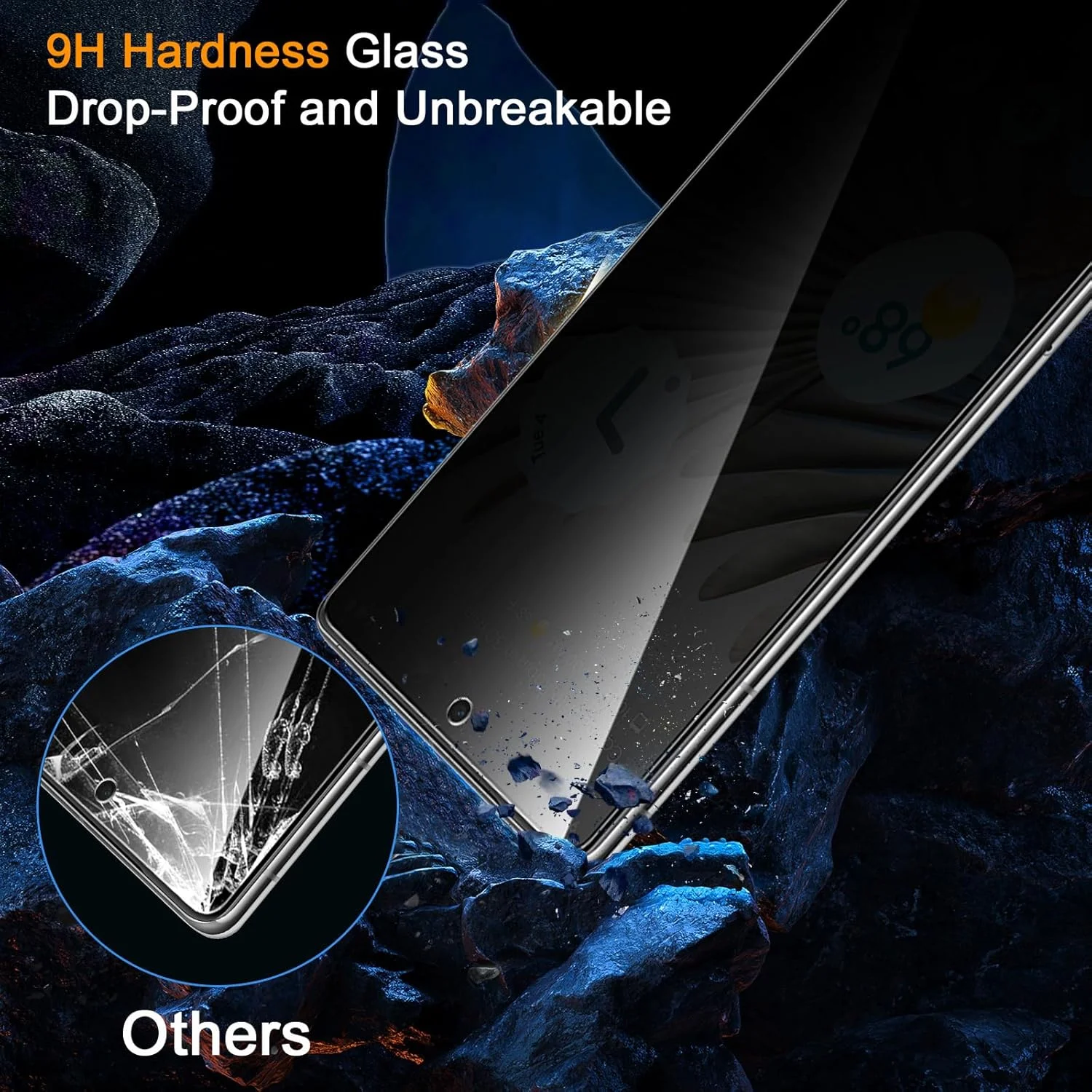 محافظ صفحه نمایش حریم خصوصی Phoona برای گوگل پیکسل 7 پرو، بسته 2 عددی محافظ صفحه نمایش ضد جاسوسی، محافظ صفحه نمایش حریم خصوصی شیشه حرارت دیده با سختی 9H بدون حباب محافظ صفحه نمایش حریم خصوصی Phoona برای گوگل پیکسل 7 پرو، بسته 2 عددی محافظ صفحه نمایش ضد جاسوسی، محافظ صفحه نمایش حریم خصوصی شیشه حرارت دیده با سختی 9H بدون حباب