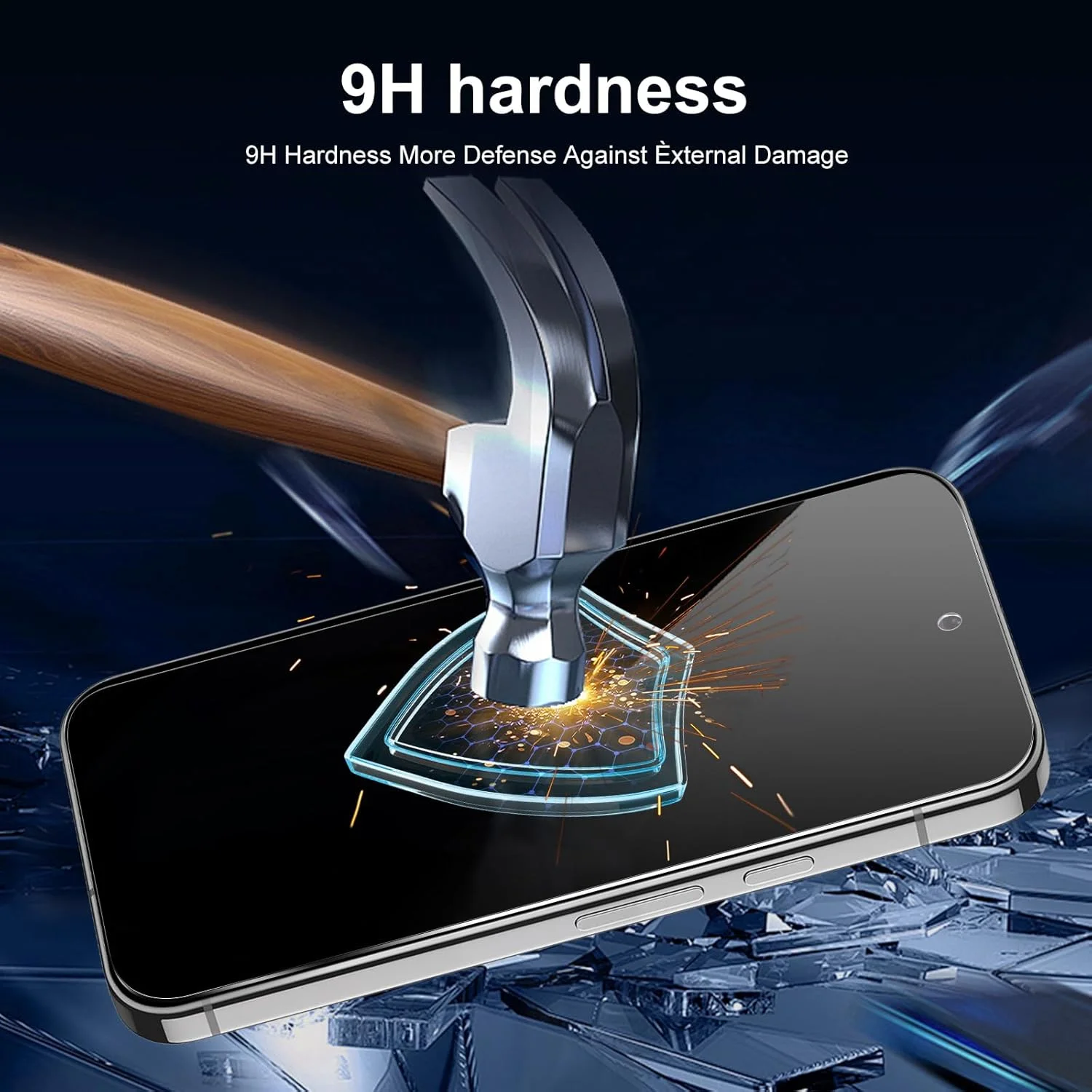 محافظ صفحه نمایش حریم خصوصی QZGWDY بسته 2 عددی برای Google Pixel 9 Pro XL، بدون حباب، بادوام، شیشه با سختی 9H محافظ صفحه نمایش حریم خصوصی QZGWDY بسته 2 عددی برای Google Pixel 9 Pro XL، بدون حباب، بادوام، شیشه با سختی 9H