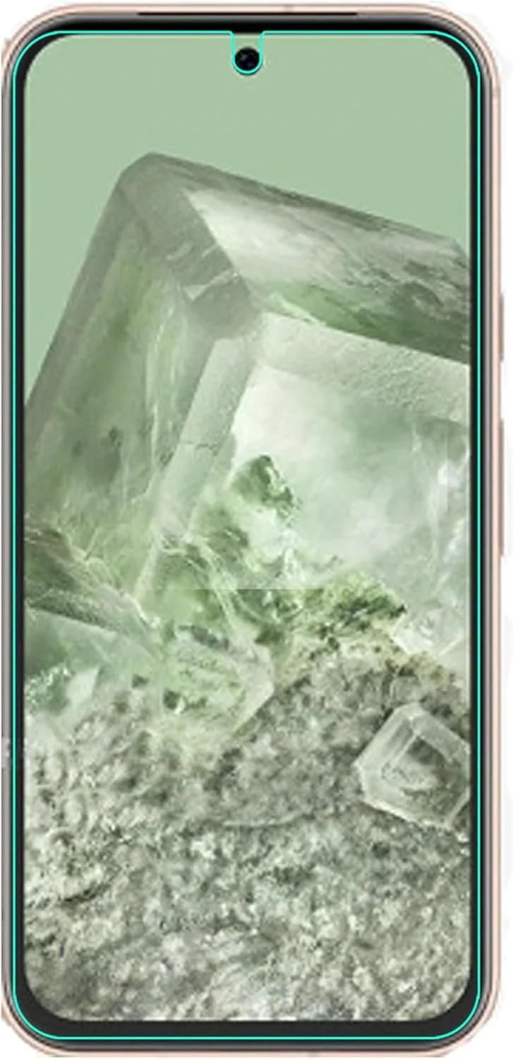 محافظ صفحه نمایش EKAM برای گوگل پیکسل 8A، [2 عدد] شیشه حرارت دیده [سختی 9H] [بدون حباب] [سازگار با قاب] محافظ صفحه نمایش برای پیکسل 8A (6.1 اینچ)