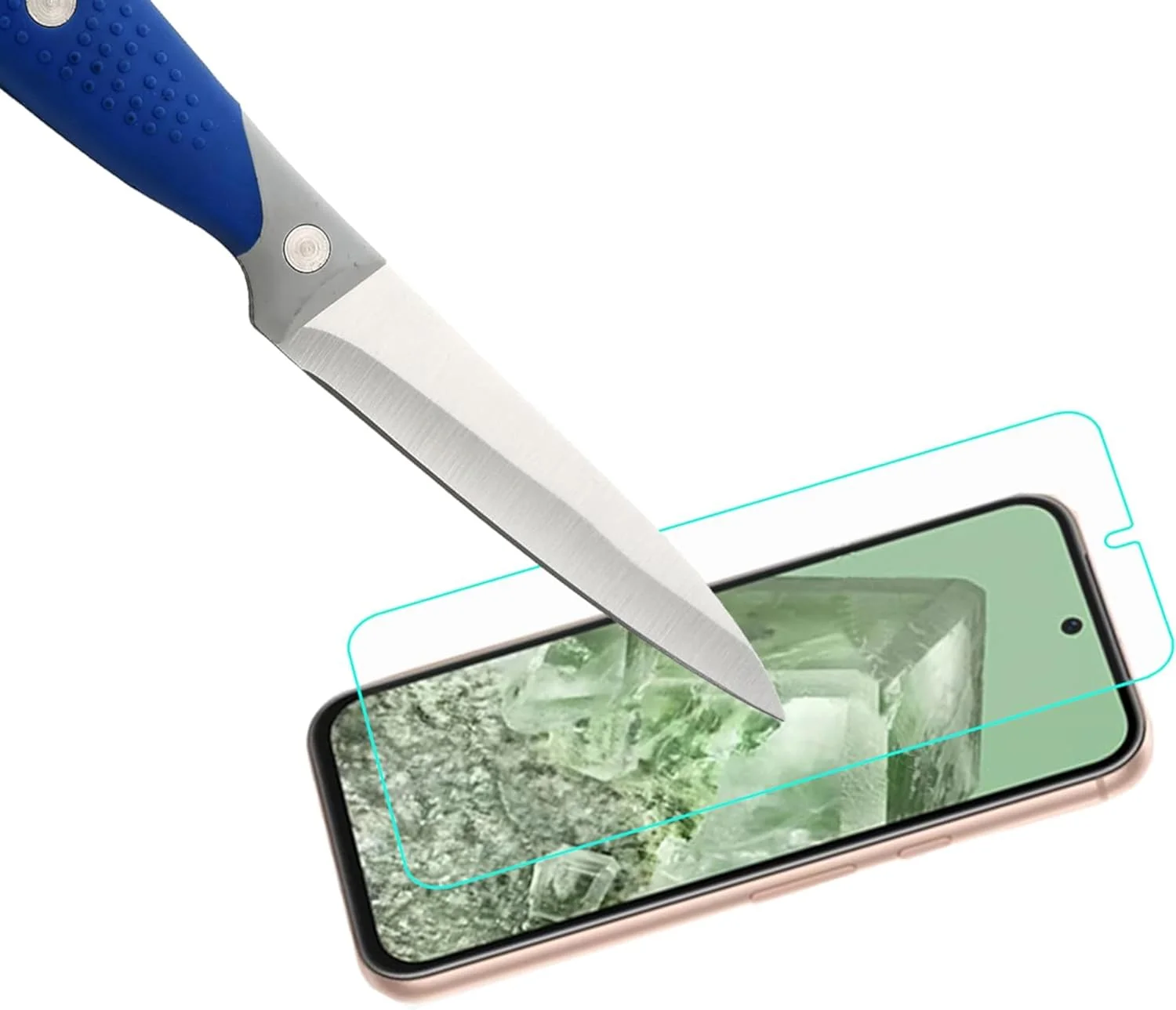 محافظ صفحه نمایش EKAM برای گوگل پیکسل 8A، [2 عدد] شیشه حرارت دیده [سختی 9H] [بدون حباب] [سازگار با قاب] محافظ صفحه نمایش برای پیکسل 8A (6.1 اینچ)