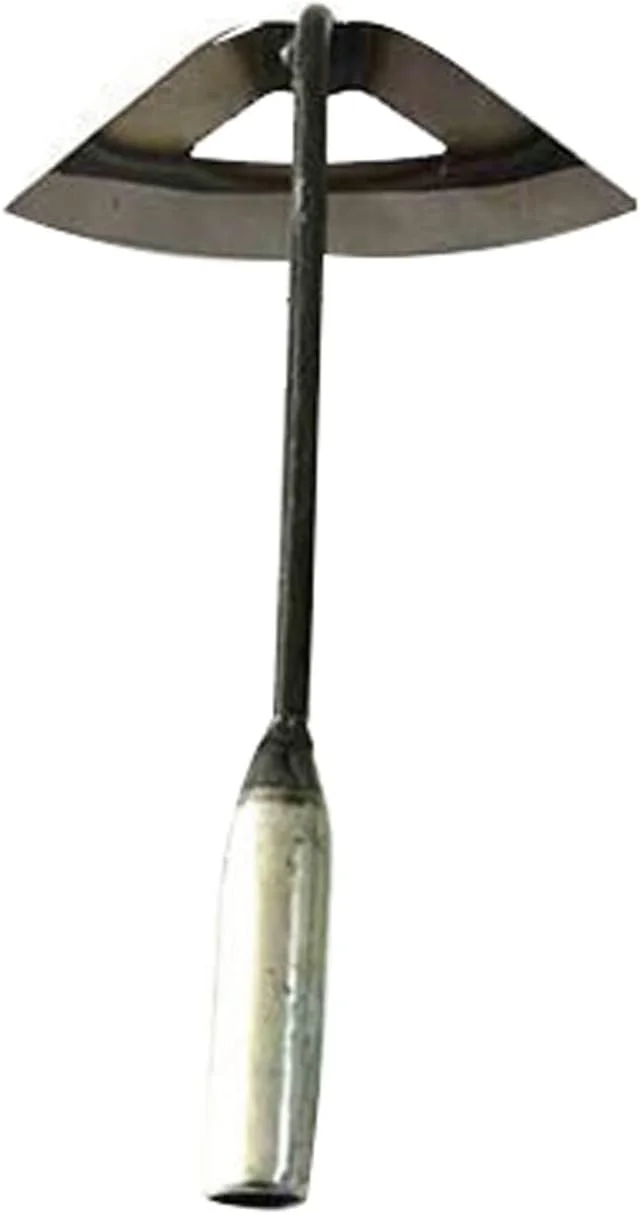 بیلچه باغبانی تمام فولادی سوناکسو، بیلچه توخالی سخت کاری شده، چنگک دستی، ابزار کشاورزی باغ مزرعه کاشت سبزیجات