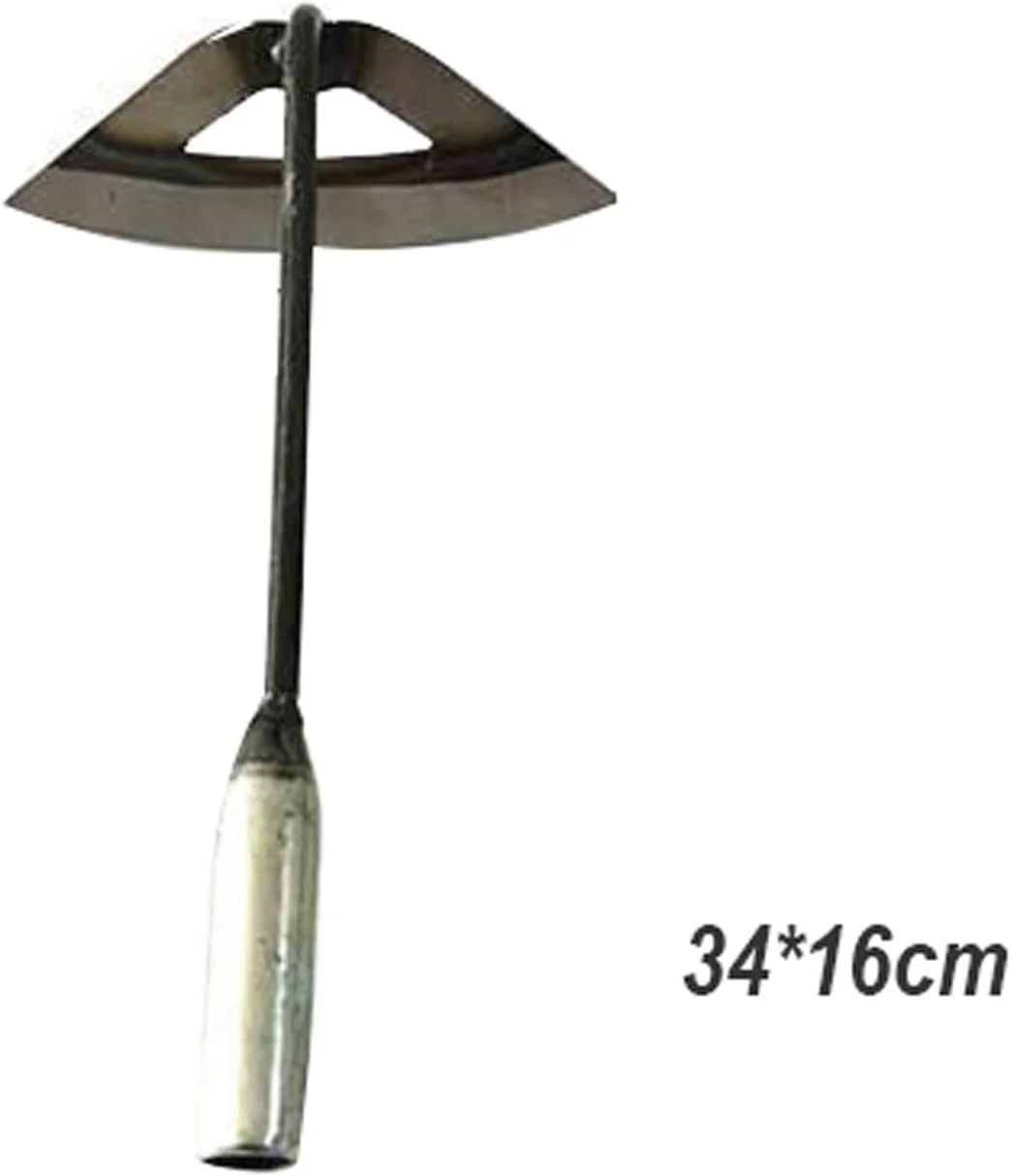 بیلچه باغبانی تمام فولادی سوناکسو، بیلچه توخالی سخت کاری شده، چنگک دستی، ابزار کشاورزی باغ مزرعه کاشت سبزیجات