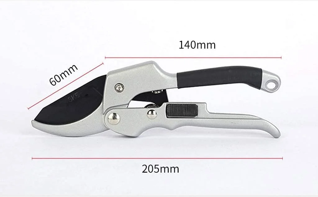 قیچی قرقره ای KHHFFUH، قیچی شاخه زن میوه، قیچی باغبانی، بدون زحمت، ابزار پیوند حرفه ای، مناسب برای محوطه سازی باغ و هرس درختان میوه. مناسب برای استفاده روزمره کشاورزی و خانوادگی