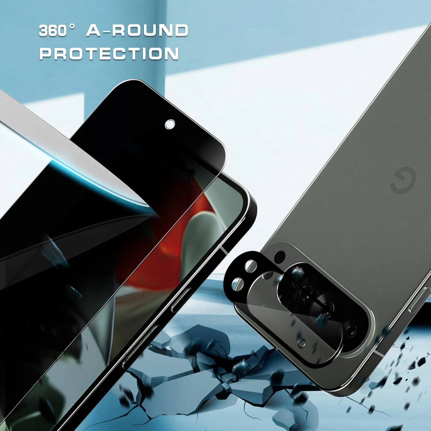 محافظ صفحه نمایش MiRowy سازگار با Google Pixel 9 Pro XL، 2+2 عدد فیلم شیشه ای حرارت دیده 9H ضد جاسوسی و محافظ دوربین، محافظ صفحه نمایش ضد خش و ضد جاسوسی برای Google Pixel 9 Pro XL محافظ صفحه نمایش MiRowy سازگار با Google Pixel 9 Pro XL، 2+2 عدد فیلم شیشه ای حرارت دیده 9H ضد جاسوسی و محافظ دوربین، محافظ صفحه نمایش ضد خش و ضد جاسوسی برای Google Pixel 9 Pro XL