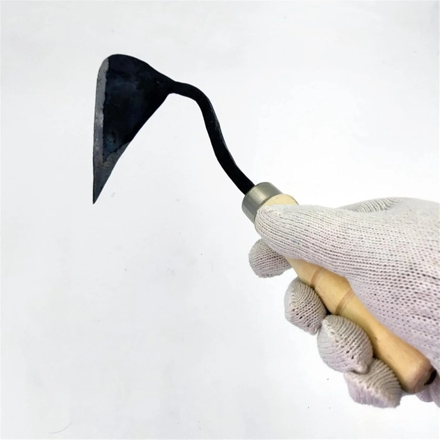 بیلچه باغبانی سوناکسو، دسته چوبی، دسته خمیده، نوک مثلثی، بیلچه باغبانی کشاورزی، ابزار کاشت نهال