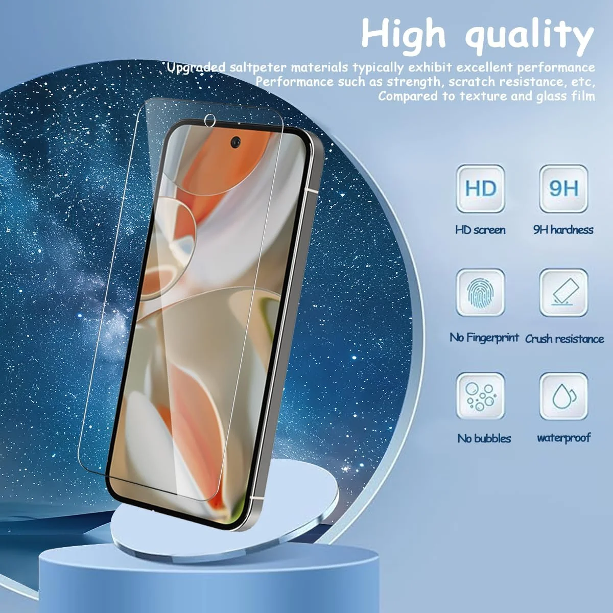 محافظ صفحه نمایش Yonntmmi برای Google Pixel 9 Pro XL از جنس شیشه حرارت دیده، بسته 3 عددی محافظ صفحه نمایش شیشه ای حرارت دیده به همراه 1 عدد محافظ لنز دوربین، HD/سختی 9H/مقاوم در برابر خراش محافظ صفحه نمایش Yonntmmi برای Google Pixel 9 Pro XL از جنس شیشه حرارت دیده، بسته 3 عددی محافظ صفحه نمایش شیشه ای حرارت دیده به همراه 1 عدد محافظ لنز دوربین، HD/سختی 9H/مقاوم در برابر خراش