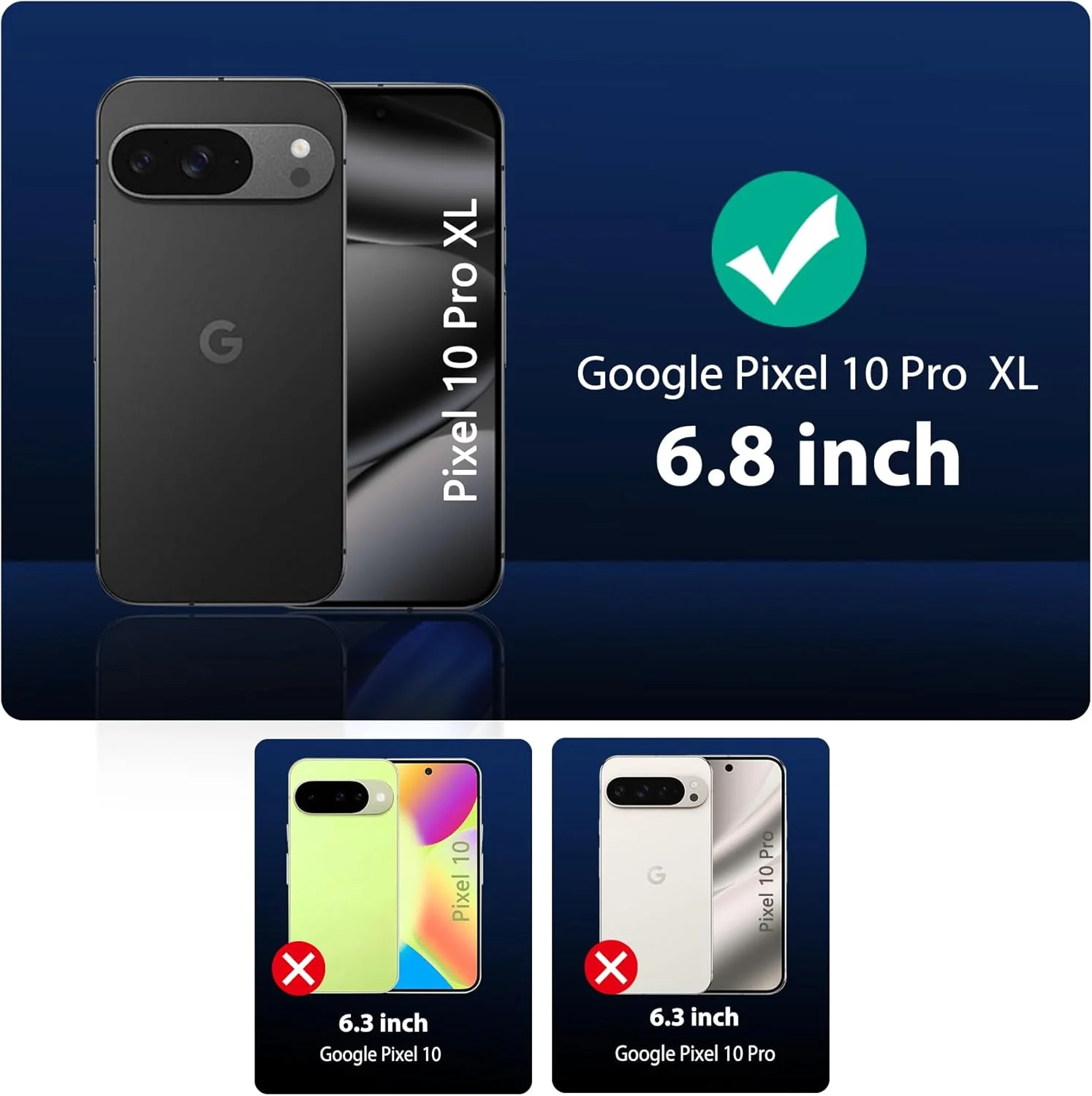 بسته 3 عددی محافظ صفحه نمایش شیشه ای حرارت دیده QsmQam برای Google Pixel 10 Pro XL و 3 عدد محافظ دوربین، محافظ صفحه نمایش با سختی 9H، فیلم محافظ صفحه نمایش HD، ضد خش، بدون حباب بسته 3 عددی محافظ صفحه نمایش شیشه ای حرارت دیده QsmQam برای Google Pixel 10 Pro XL و 3 عدد محافظ دوربین، محافظ صفحه نمایش با سختی 9H، فیلم محافظ صفحه نمایش HD، ضد خش، بدون حباب