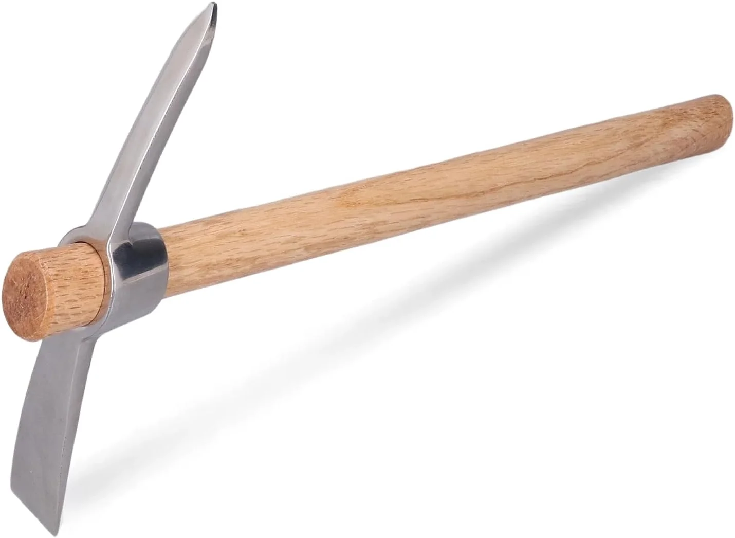 تیستینگ بیلچه دستی 40 سانتی متری، بیل باغبانی فولاد ضد زنگ بادوام و قوی با دسته چوبی