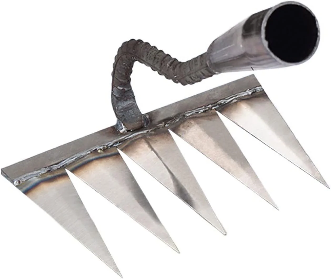 چنگک علف هرز کن BOSSGE، چنگک ناخن دار فولادی، چنگک چنگ زنی، ابزار باغبانی و کشاورزی (رنگ: 5 دندانه)