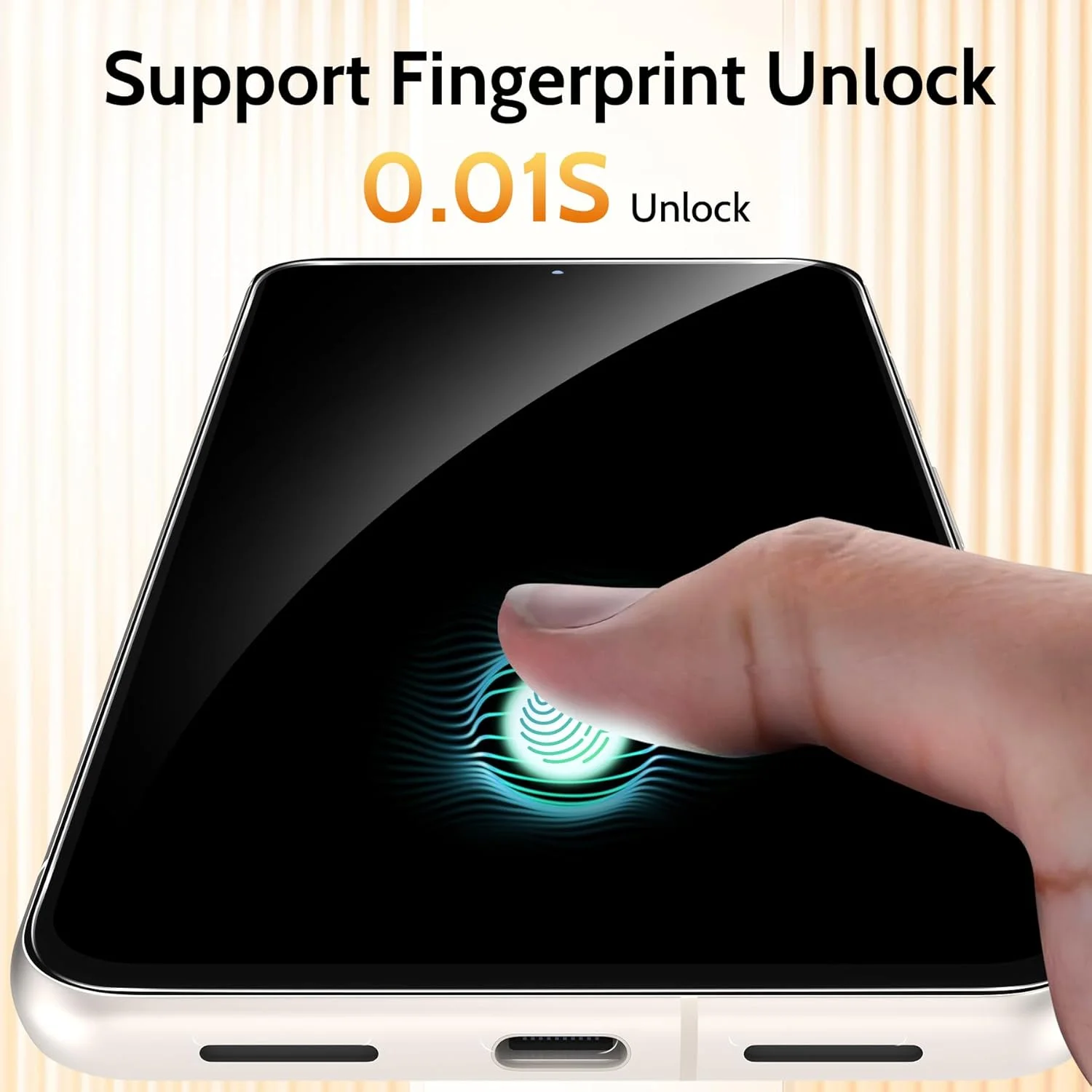 محافظ صفحه نمایش WYQLTD بسته 3 عددی برای Google Pixel 10 Pro XL، باز کردن قفل با اثر انگشت، شیشه حرارت دیده با سختی 9H، ضد خش و ضد شکستگی با وضوح بالا