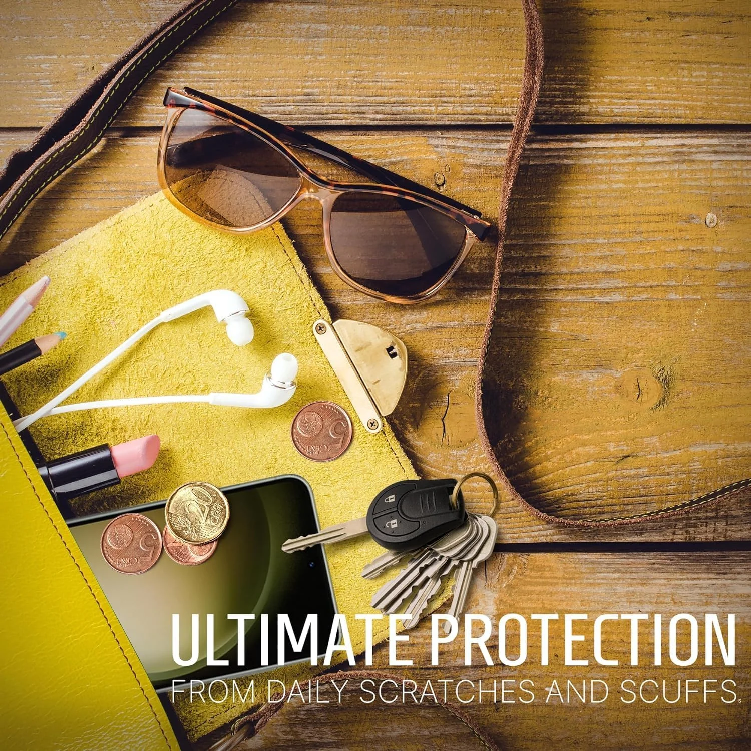 محافظ صفحه نمایش شیشه ای حرارت دیده Inskin برای گوگل پیکسل 7 با اندازه 6.3 اینچ - مجموعه نهایی 2+2 به همراه محافظ لنز دوربین و سینی تراز خودکار - Ultra HD، سازگار با اثر انگشت، سازگار با قاب