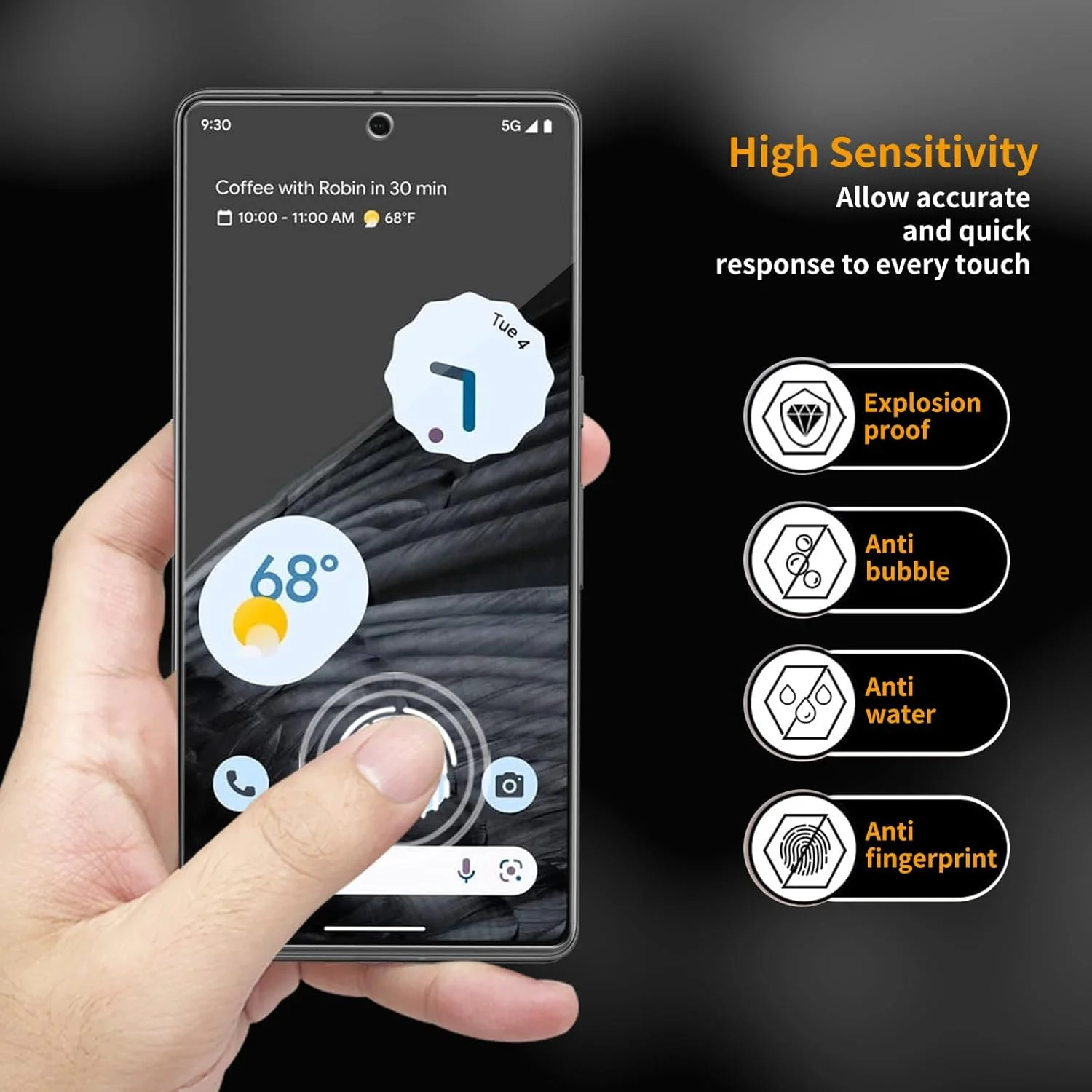 محافظ صفحه نمایش شیشه ای حرارت دیده WowFluy، بسته 3 عددی، مناسب برای گوگل پیکسل 6a / پیکسل 7a، ضد خش، بدون حباب، شفافیت HD، سختی 9H، نصب آسان، سازگار با قاب محافظ صفحه نمایش شیشه ای حرارت دیده WowFluy، بسته 3 عددی، مناسب برای گوگل پیکسل 6a / پیکسل 7a، ضد خش، بدون حباب، شفافیت HD، سختی 9H، نصب آسان، سازگار با قاب