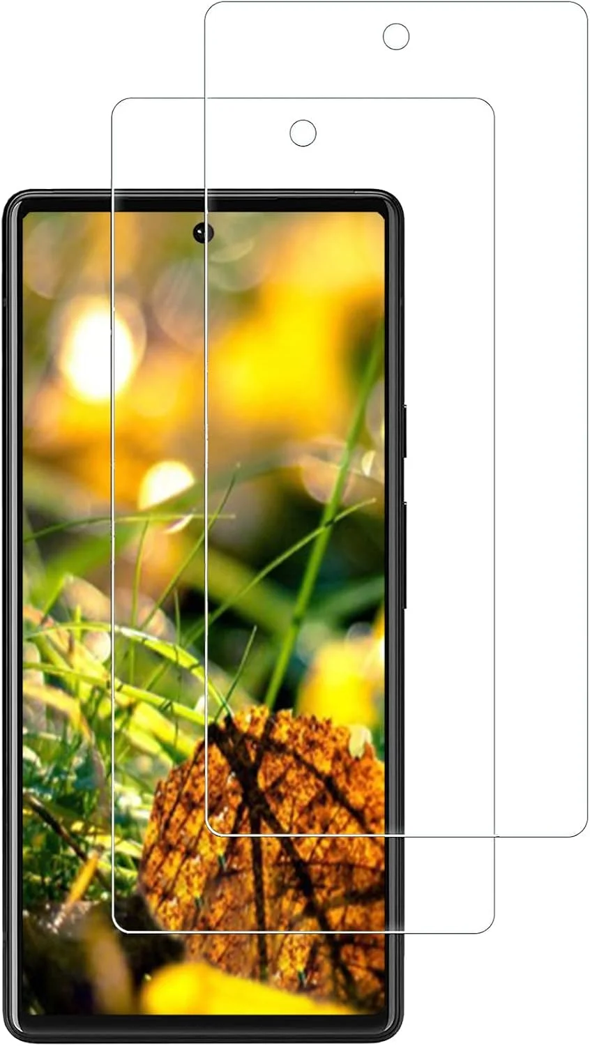 محافظ صفحه نمایش شیشه ای حرارت دیده AntilaTech، بسته 2 عددی، سازگار با Google Pixel 6 - طراحی دقیق، سازگار با قاب، حساس به لمس و نصب بدون حباب
