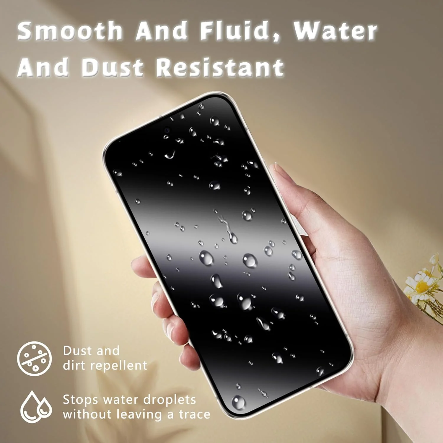 محافظ صفحه نمایش حریم خصوصی شیشه ای آیفون X XS [نسل جدید]، طراحی شده برای آیفون X/XS