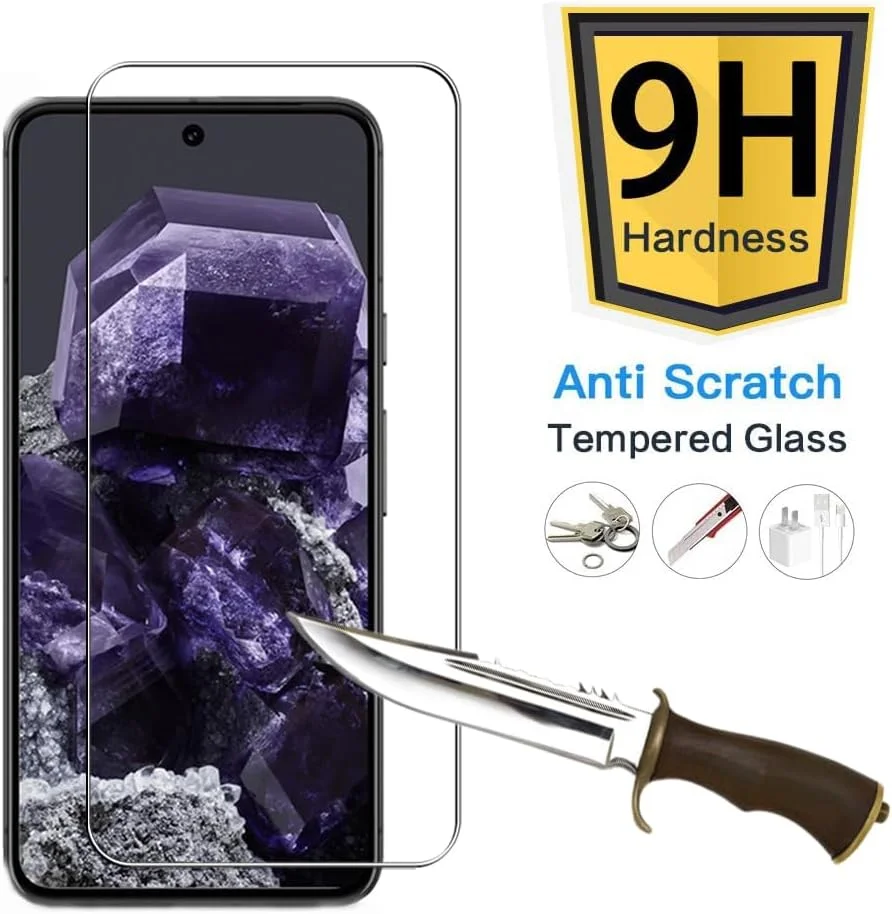 محافظ صفحه نمایش Afikyutu برای گوگل پیکسل 8، 2 عدد شیشه حرارت دیده + 2 عدد محافظ لنز دوربین، ضد خش، نصب آسان، شیشه حرارت دیده با سختی 9H محافظ صفحه نمایش Afikyutu برای گوگل پیکسل 8، 2 عدد شیشه حرارت دیده + 2 عدد محافظ لنز دوربین، ضد خش، نصب آسان، شیشه حرارت دیده با سختی 9H