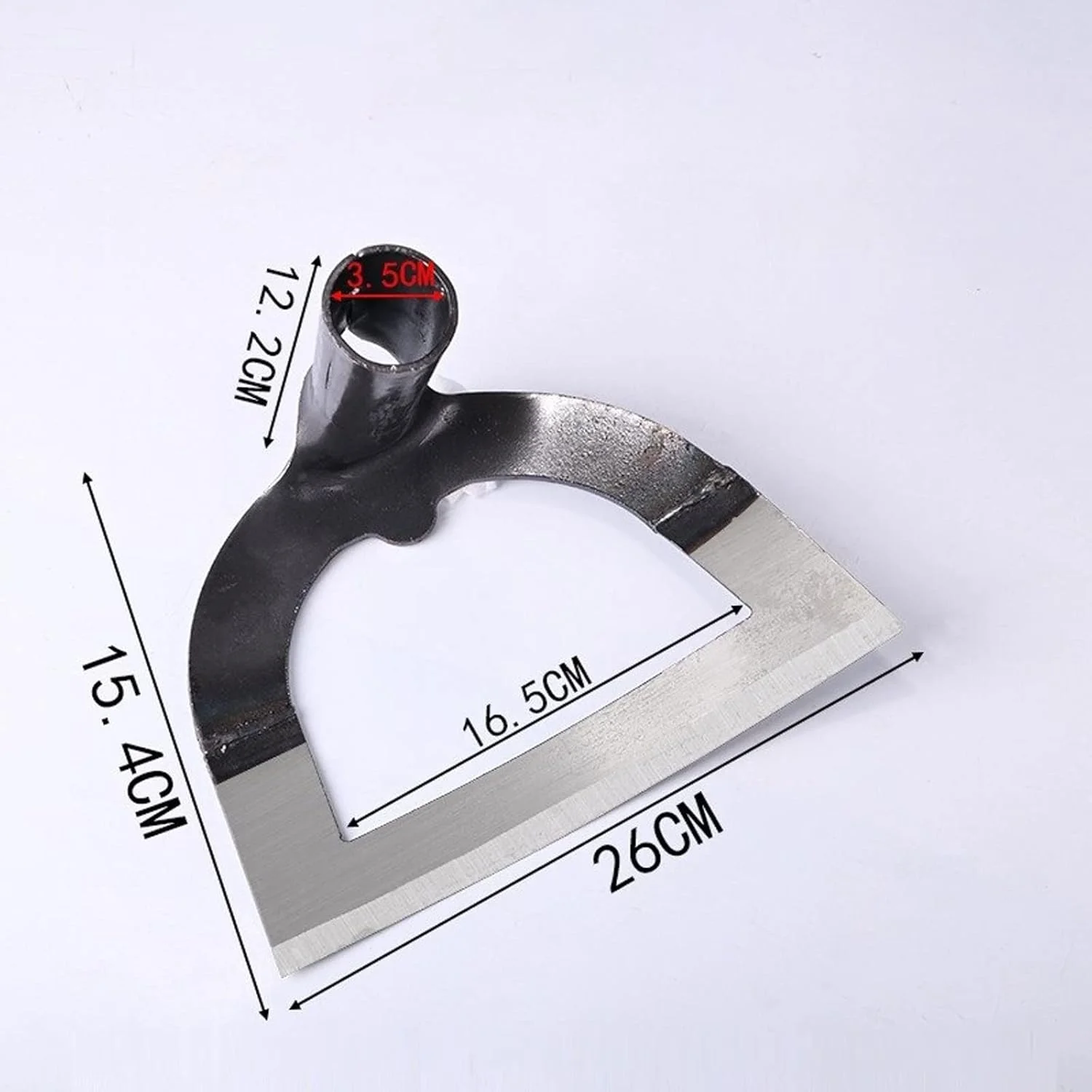 بیلچه باغبانی هودور برای وجین علف های هرز، بیلچه دستی فولادی منگنز ضخیم شده برای وجین علف های هرز کشاورزی، کاشت سبزیجات، باغبانی، شل کردن خاک، ابزار وجین (رنگ: L)