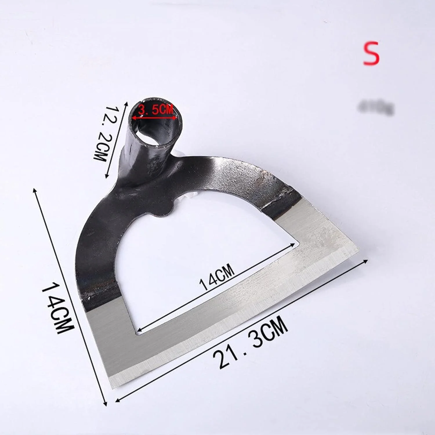 بیلچه باغبانی HODORE برای وجین کاری، بیلچه های کشاورزی، چنگک وجین کاری دستی، بیلچه فولادی توخالی برای کاشت سبزیجات، سست کردن خاک، ابزار وجین کاری (رنگ: S)