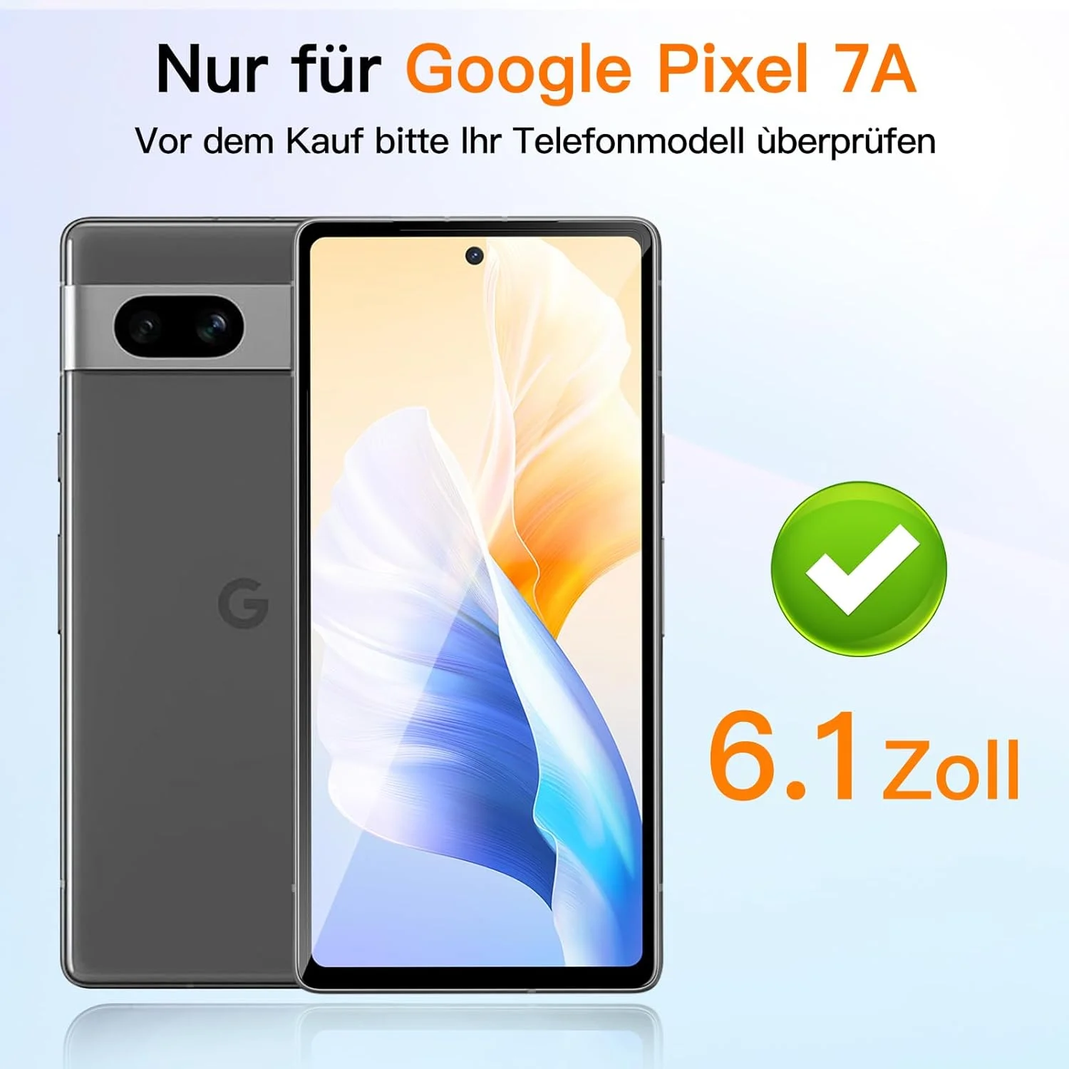 محافظ صفحه نمایش شیشه ای حرارت دیده VideoSecu، 2 + 2 عدد، برای دوربین Google Pixel 7A، محافظ صفحه نمایش شیشه ای حرارت دیده با وضوح HD و سختی 9H، بدون حباب - دقت لمسی 100٪، مقاوم در برابر خراش، پوشش کامل محافظ صفحه نمایش شیشه ای حرارت دیده VideoSecu، 2 + 2 عدد، برای دوربین Google Pixel 7A، محافظ صفحه نمایش شیشه ای حرارت دیده با وضوح HD و سختی 9H، بدون حباب - دقت لمسی 100٪، مقاوم در برابر خراش، پوشش کامل