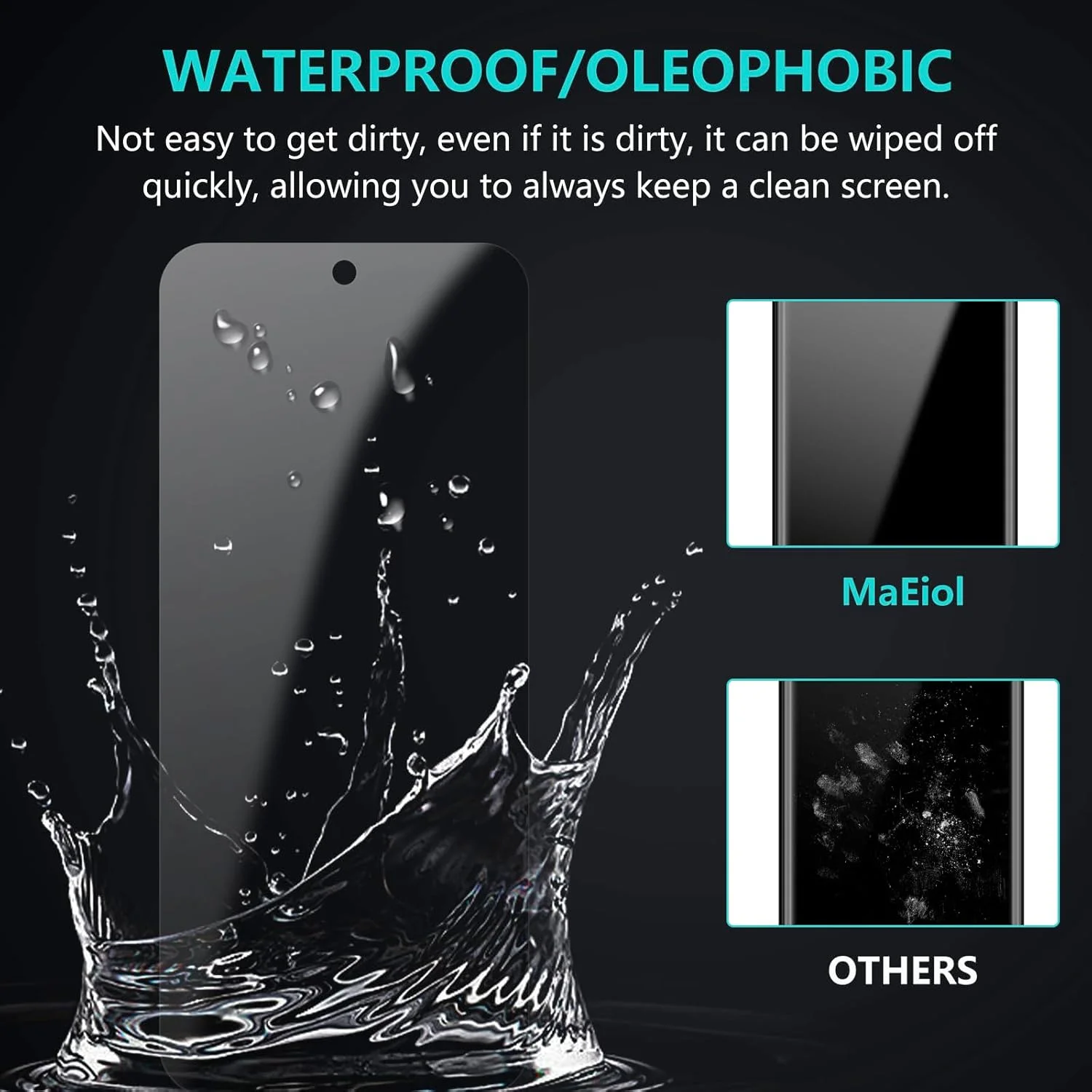 محافظ صفحه نمایش حریم خصوصی 2 عددی MaEiol + قاب سیلیکونی برای Google Pixel 9 Pro، پوشش ضد خش و ضد ضربه، محافظ صفحه نمایش شیشه ای حرارت دیده حریم خصوصی برای Google Pixel 9 Pro محافظ صفحه نمایش حریم خصوصی 2 عددی MaEiol + قاب سیلیکونی برای Google Pixel 9 Pro، پوشش ضد خش و ضد ضربه، محافظ صفحه نمایش شیشه ای حرارت دیده حریم خصوصی برای Google Pixel 9 Pro