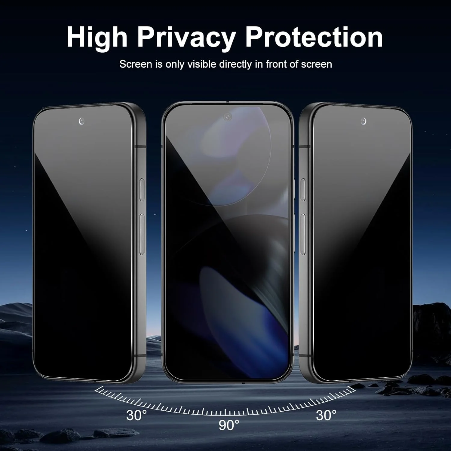 محافظ صفحه نمایش حریم خصوصی QZGWDY بسته 2 عددی برای Google Pixel 9/Google Pixel 9pro، بدون حباب، بادوام، شیشه با سختی 9H محافظ صفحه نمایش حریم خصوصی QZGWDY بسته 2 عددی برای Google Pixel 9/Google Pixel 9pro، بدون حباب، بادوام، شیشه با سختی 9H