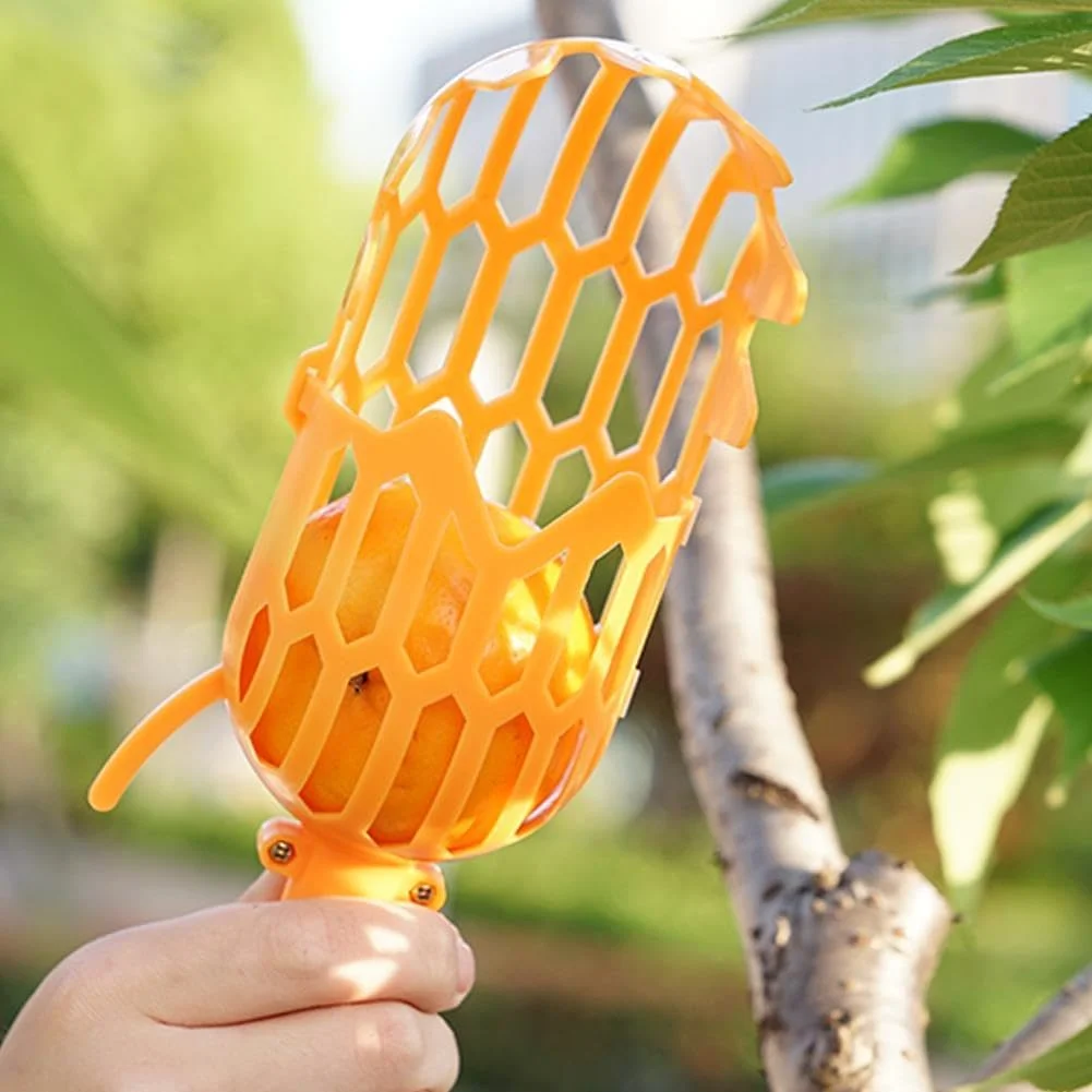 سر چیدن میوه باغ، سبد جمع آوری کننده، ابزار باغبانی پلاستیکی برای چیدن میوه، لوازم چیدن زرشک و عناب کشاورزی