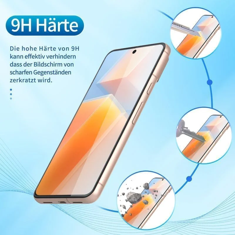 محافظ صفحه نمایش Wondoner بسته 2 عددی برای محافظ صفحه نمایش Google Pixel 8a، محافظ نصب آسان 0.33 میلی متری برای شیشه حرارت دیده Google Pixel 8a 5G، [ضد اثر انگشت] فیلم محافظ صفحه نمایش HD 9H