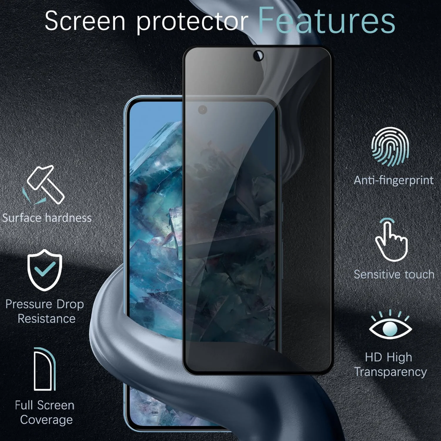 محافظ صفحه نمایش شیشه ای حرارت دیده Vuciya Google Pixel 8 Pro، فیلم شیشه ای با سختی H، مقاوم در برابر خراش، HD فوق العاده شفاف برای Google Pixel 8 Pro محافظ صفحه نمایش شیشه ای حرارت دیده Vuciya Google Pixel 8 Pro، فیلم شیشه ای با سختی H، مقاوم در برابر خراش، HD فوق العاده شفاف برای Google Pixel 8 Pro