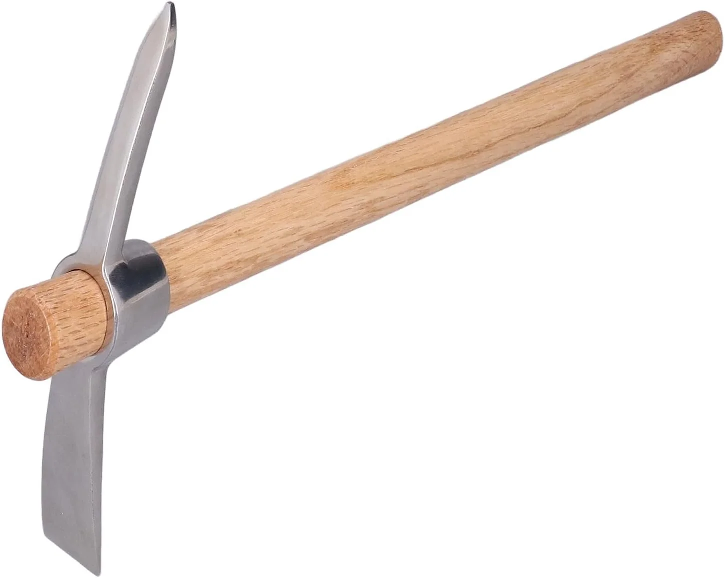 بیلچه دستی 40 سانتی متری، بیل و کلنگ باغبانی کشاورزی فولادی ضد زنگ بادوام و محکم با دسته چوبی