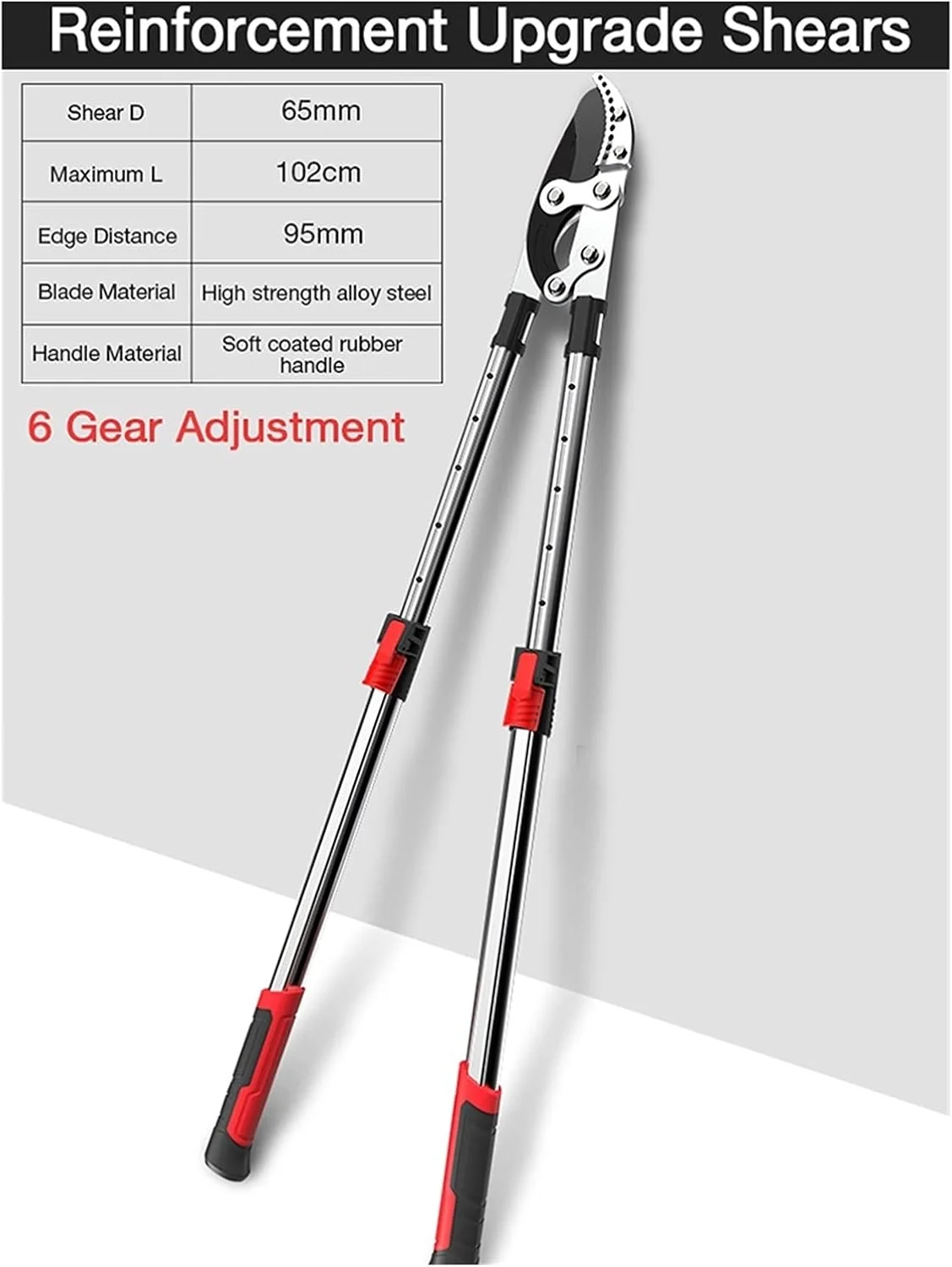 قیچی باغبانی تلسکوپی بلند CAFDTGERC، قیچی هرس سندانی، ابزار باغبانی، قیچی شاخه زن، ابزار دستی کشاورزی (ارتقا یافته با 6 حالت تنظیم) قیچی باغبانی تلسکوپی بلند CAFDTGERC، قیچی هرس سندانی، ابزار باغبانی، قیچی شاخه زن، ابزار دستی کشاورزی (ارتقا یافته با 6 حالت تنظیم)