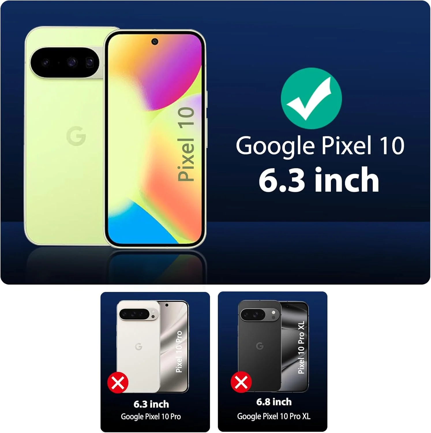 بسته 3 عددی محافظ صفحه نمایش شیشه ای حرارت دیده QsmQam برای Google Pixel 10 به همراه 3 محافظ دوربین، محافظ صفحه نمایش با سختی 9H، فیلم محافظ صفحه نمایش HD، ضد خش و بدون حباب بسته 3 عددی محافظ صفحه نمایش شیشه ای حرارت دیده QsmQam برای Google Pixel 10 به همراه 3 محافظ دوربین، محافظ صفحه نمایش با سختی 9H، فیلم محافظ صفحه نمایش HD، ضد خش و بدون حباب