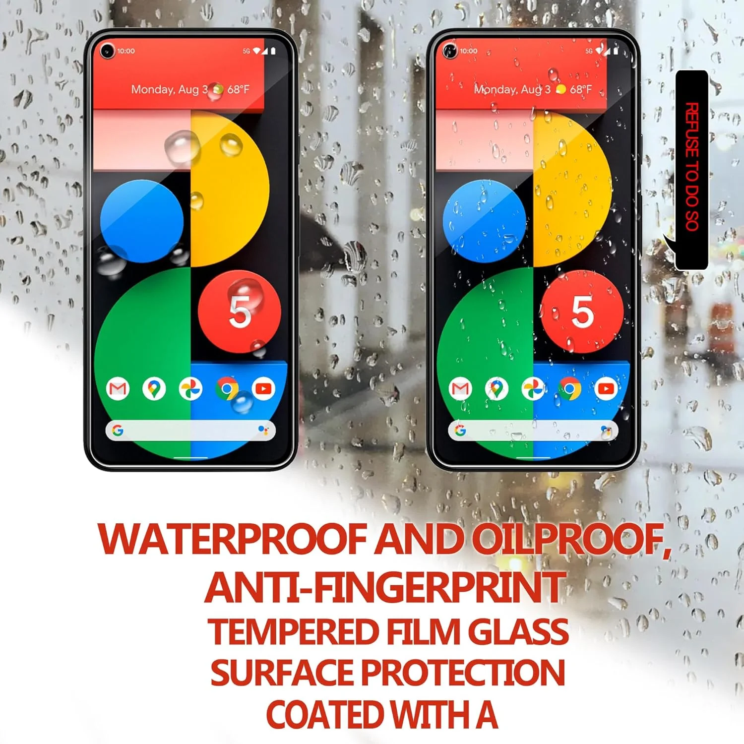 محافظ صفحه نمایش شیشه ای حرارت دیده HKKAIS برای گوگل پیکسل 5، بسته 2 عددی محافظ صفحه نمایش شیشه ای حرارت دیده HKKAIS برای گوگل پیکسل 5، بسته 2 عددی