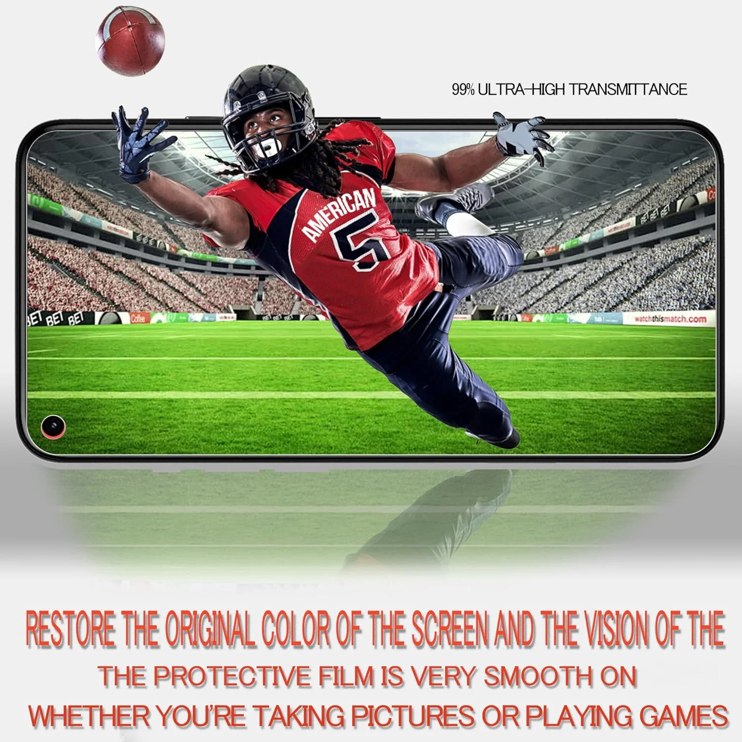 محافظ صفحه نمایش شیشه ای حرارت دیده HKKAIS برای گوگل پیکسل 5، بسته 2 عددی محافظ صفحه نمایش شیشه ای حرارت دیده HKKAIS برای گوگل پیکسل 5، بسته 2 عددی