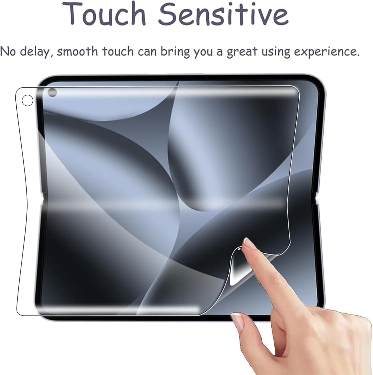 محافظ صفحه نمایش گرواتری سازگار با گوگل پیکسل 10 پرو فولد 2025 ([بسته 2+2+2]، 2 عدد محافظ داخلی و 2 عدد محافظ بیرونی TPU انعطاف پذیر + محافظ لنز دوربین شیشه ای، ضد خش HD)