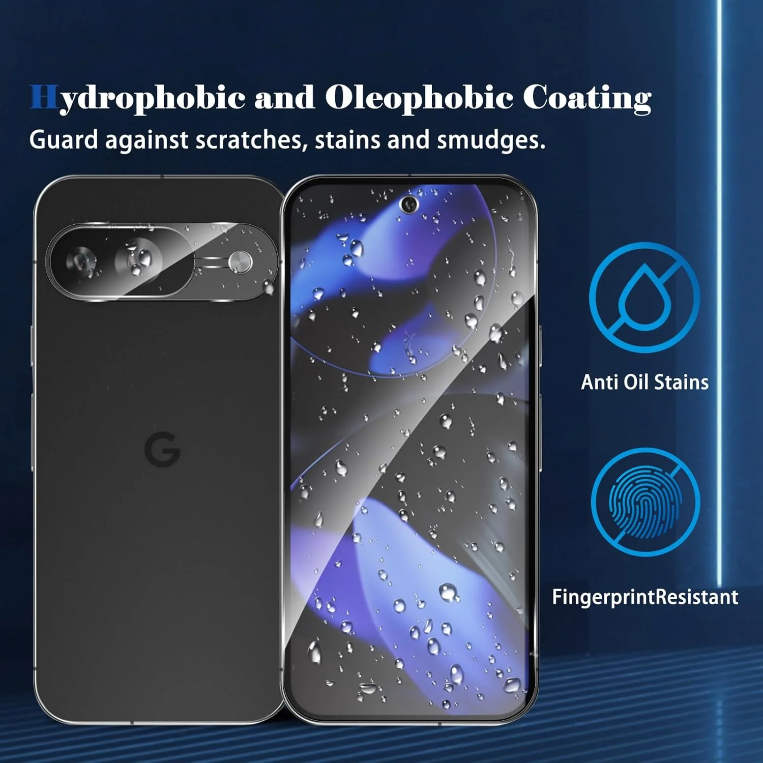 محافظ صفحه نمایش و محافظ لنز دوربین HeeYeal سازگار با Google Pixel 9 5G، [2 + 2 عدد] سختی 9H، HD، شیشه حرارت دیده ضد خش، شیشه حرارت دیده برای Google Pixel 9 5G