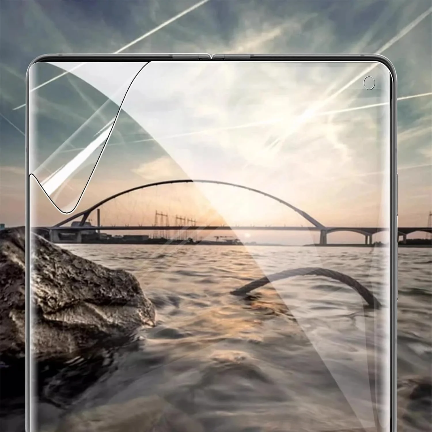 محافظ صفحه نمایش گرواتری سازگار با گوگل پیکسل 10 پرو فولد 2025 ([بسته 2+2+2]، 2 عدد محافظ داخلی و 2 عدد محافظ بیرونی TPU انعطاف پذیر + محافظ لنز دوربین شیشه ای، ضد خش HD)