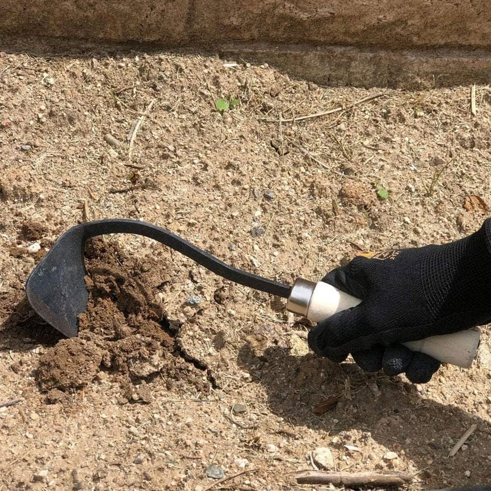 بیلچه باغبانی SONAXO، بیلچه دسته چوبی کوچک با نوک مثلثی کج، ابزارهای چند منظوره کشاورزی برای کاشت نهال، ابزار حفاری