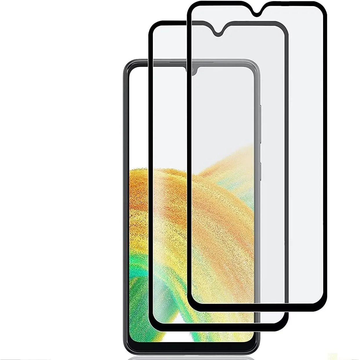 محافظ صفحه نمایش شیشه ای حرارت دیده RanTuo سازگار با Google Pixel 9a، HD، ضد گرد و غبار، ضد خش، بسته 2 عددی محافظ صفحه نمایش سازگار با Google Pixel 9a. مشکی