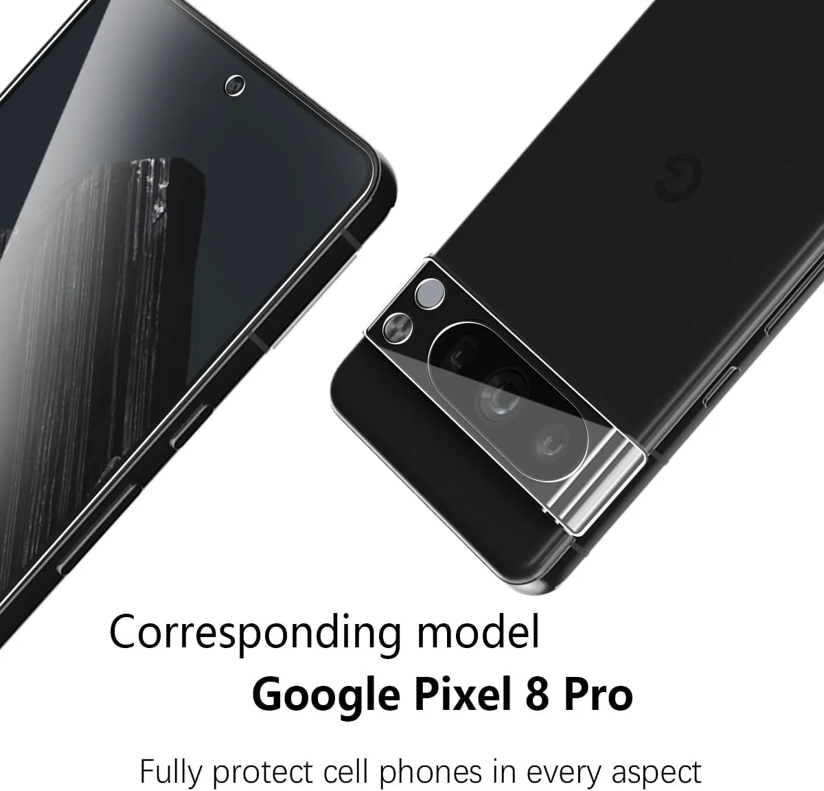 محافظ صفحه نمایش TPU فیلم Phlleyaa برای Google Pixel 8 Pro، 2 عدد و محافظ شیشه ای دوربین، 2 عدد، نصب آسان، بدون حباب و ضد خش، شیشه حرارت دیده برای Google Pixel 8 Pro محافظ صفحه نمایش TPU فیلم Phlleyaa برای Google Pixel 8 Pro، 2 عدد و محافظ شیشه ای دوربین، 2 عدد، نصب آسان، بدون حباب و ضد خش، شیشه حرارت دیده برای Google Pixel 8 Pro