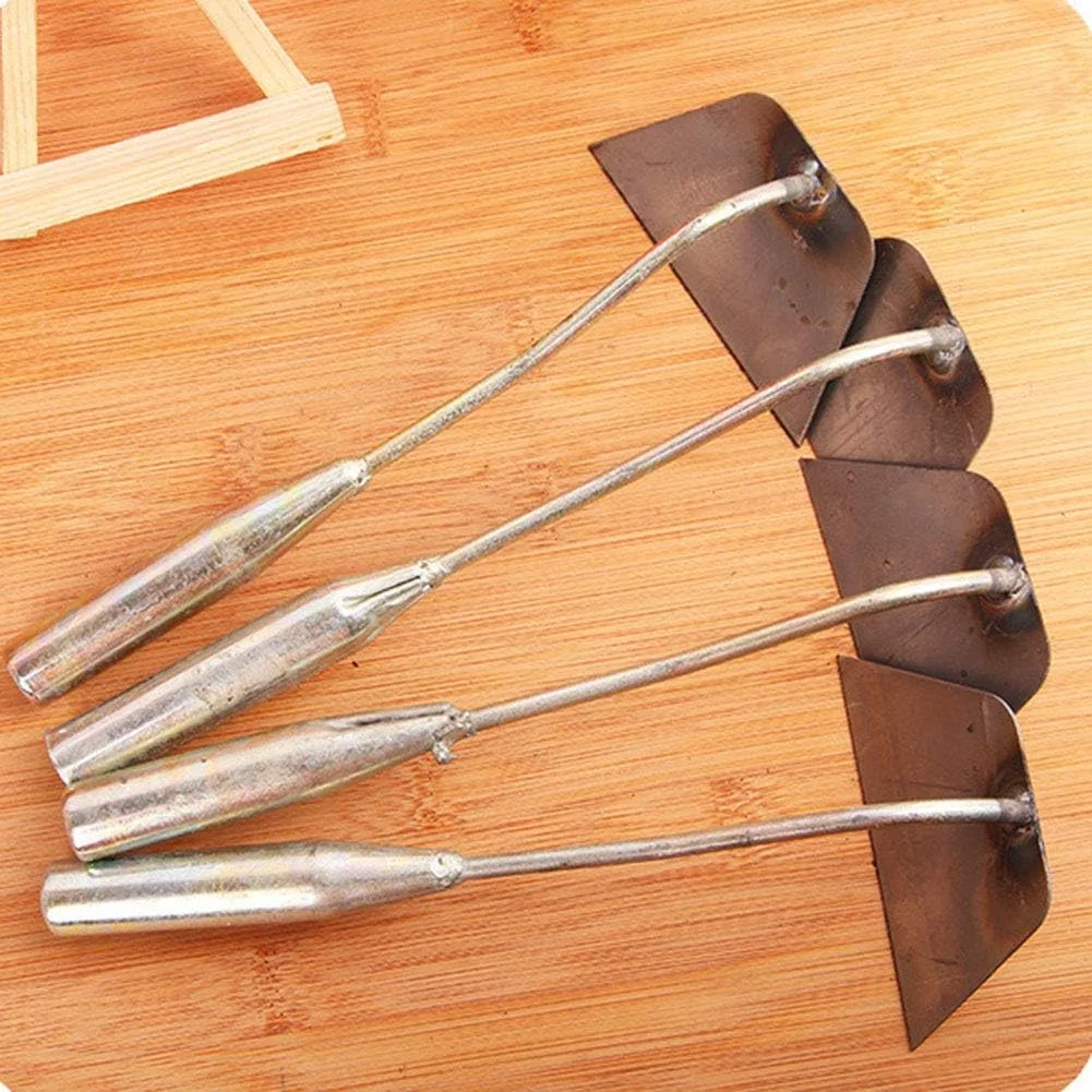 بیلچه پیاز سنتی چند منظوره با قابلیت تعویض تیغه، ابزار باغبانی و کشاورزی، بیل و کلنگ، بسته 10 عددی