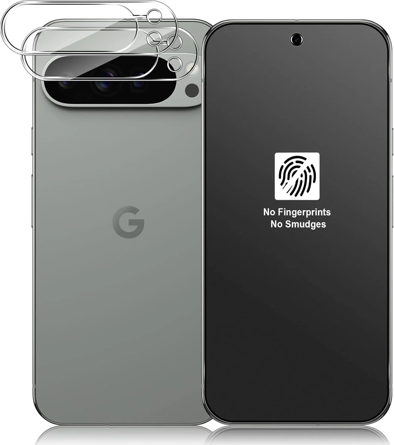 محافظ صفحه نمایش مات شیشه ای حرارت دیده با پوشش کامل Funrae برای Google Pixel 9 Pro XL 5G و محافظ دوربین عقب [2+2 تکه]، ضد انعکاس، ضد اثر انگشت، سختی 9H
